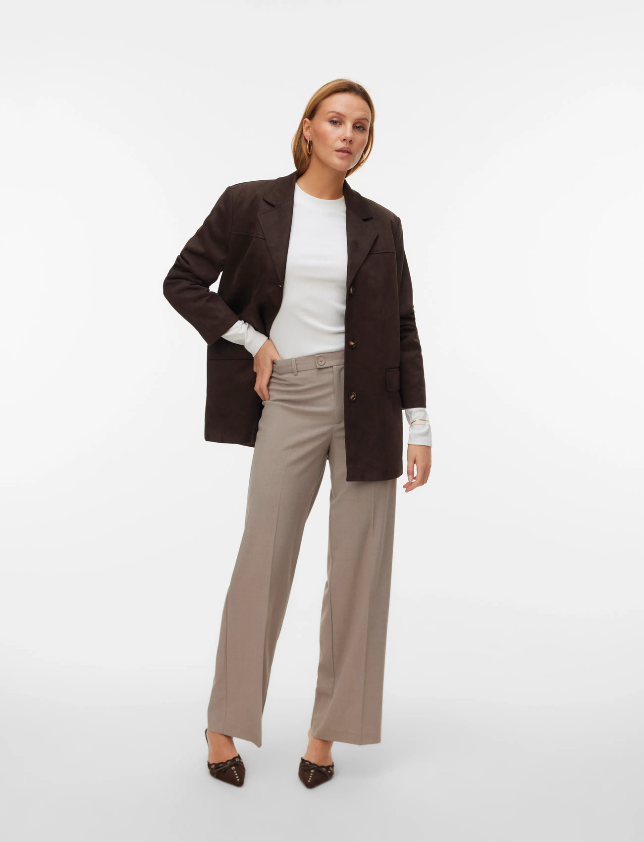 Vero Moda Vmtexas Mw Straight Pant Noos - - XS x 30 1