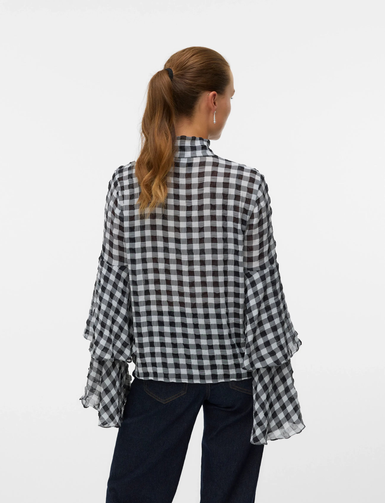 VERO MODA Vmsia Ls Flounce Top blusar dam – bild 7