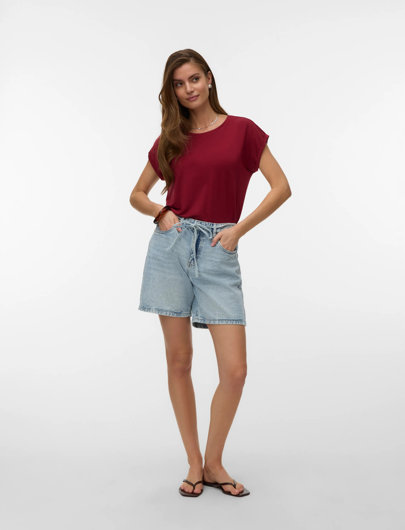 Vero Moda Vmwien Mr Belt Shorts Mix Ga Noos - - L 1