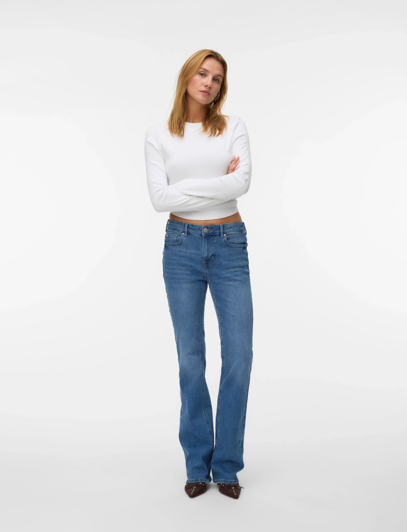 VERO MODA Vmflash Mr Flared Pocket Jns bootcut & flared jeans dam – bild 5
