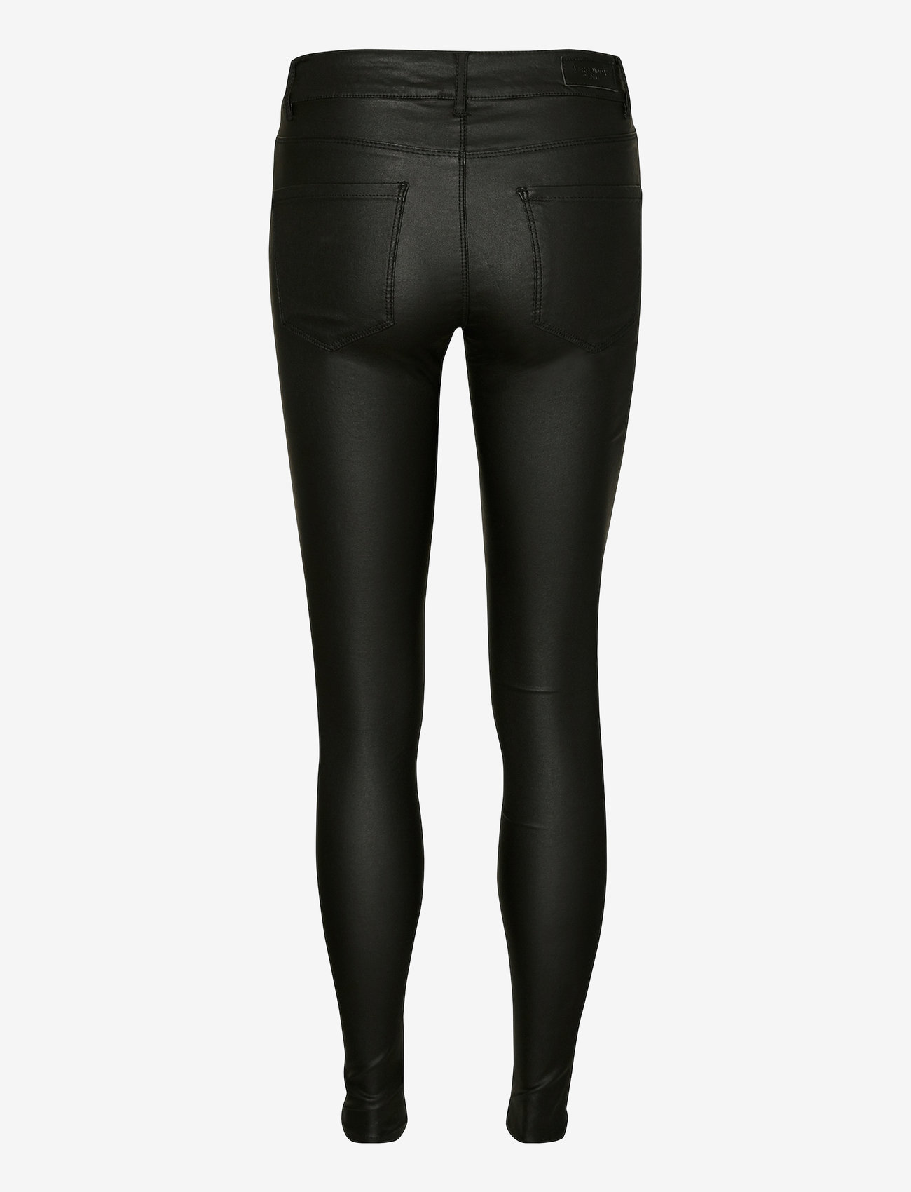 Vero Moda - VMSEVEN NW SS SMOOTH COATED PANT NOOS - skinny jeans - black - 1