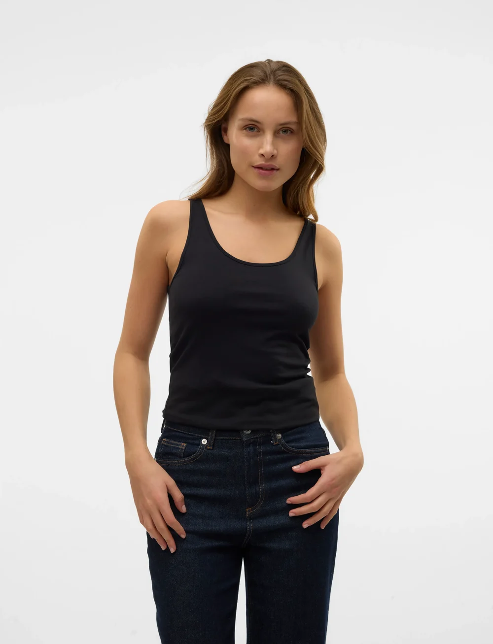 Vero Moda - VMMAXI MY SOFT UU TANK TOP NOOS - Ärmellose tops - black - 0