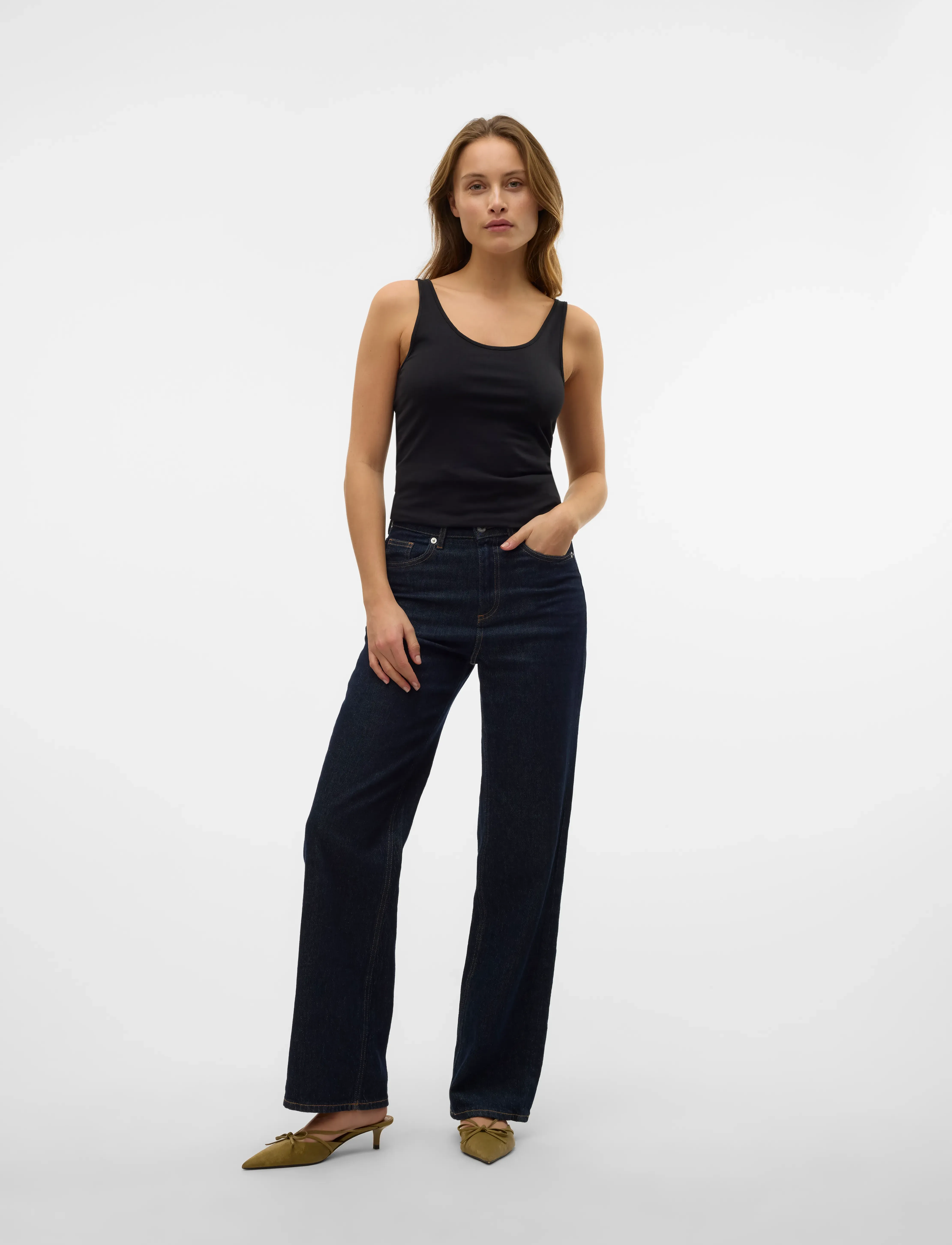 Vero Moda - VMMAXI MY SOFT UU TANK TOP NOOS - hauts sans manches - black - 4