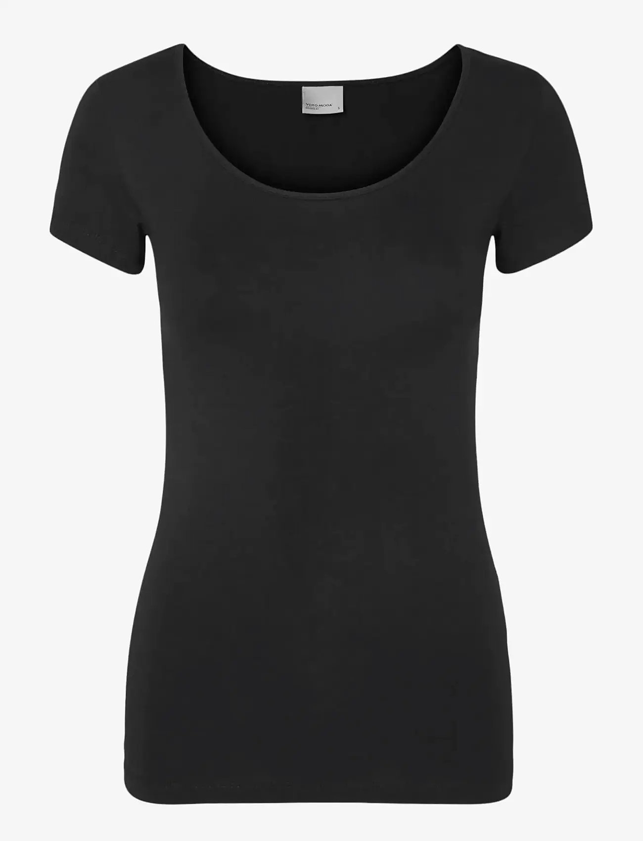 Vero Moda - VMMAXI MY SOFT SS U-NECK NOOS - t-shirts - black - 1