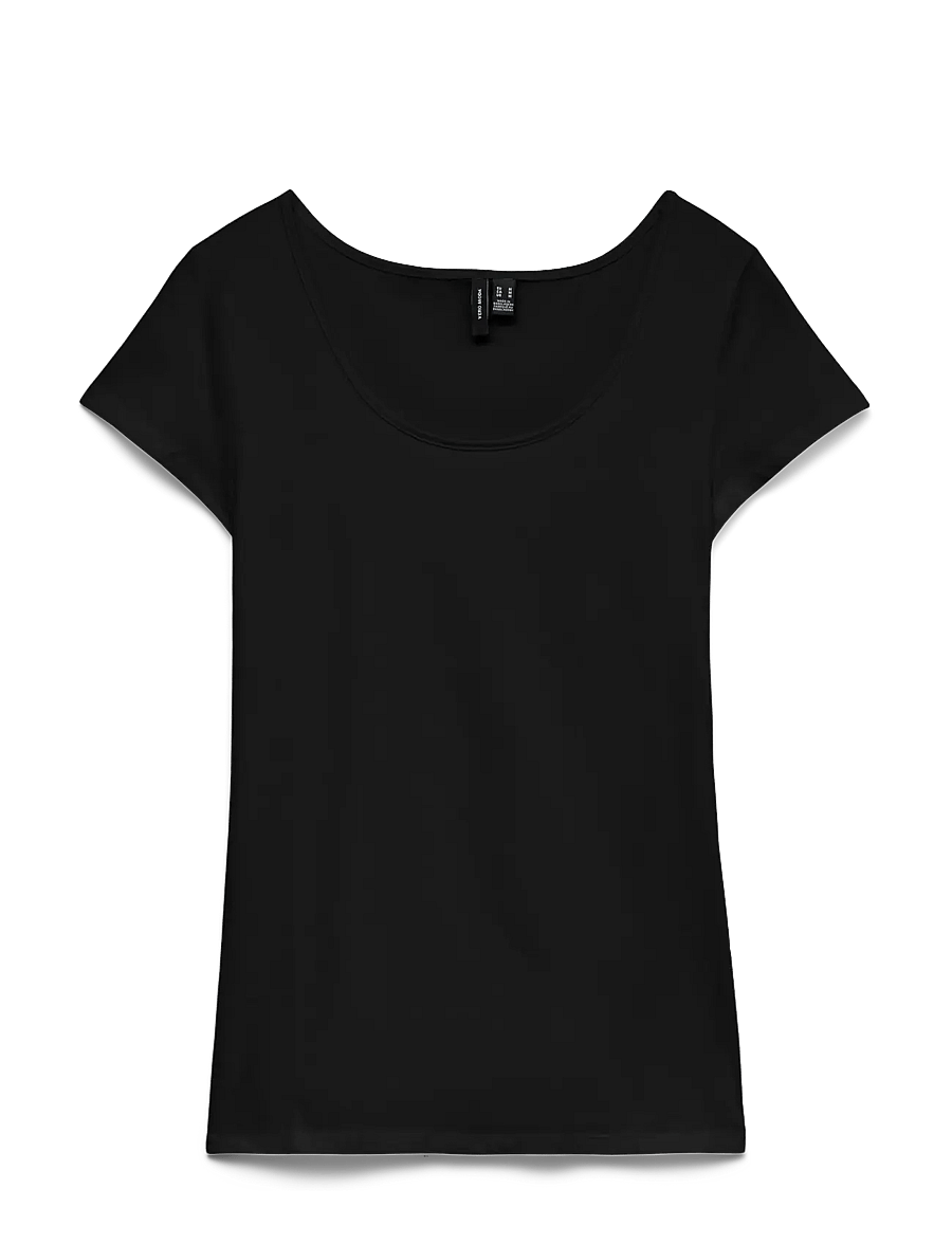 Vero Moda - VMMAXI MY SOFT SS U-NECK NOOS - marškinėliai - black - 2
