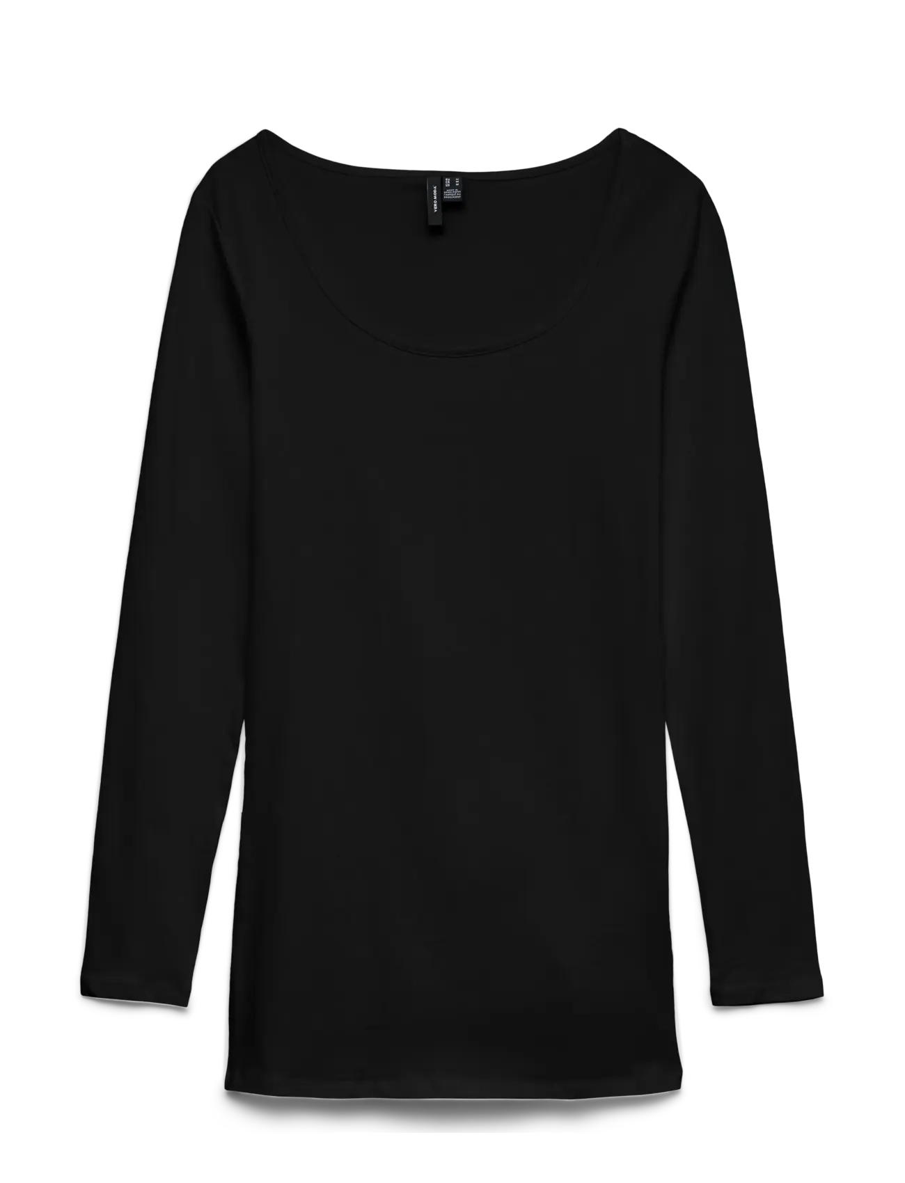 Vero Moda - VMMAXI MY LS SOFT LONG U-NECK  NOOS - langærmede toppe - black - 2