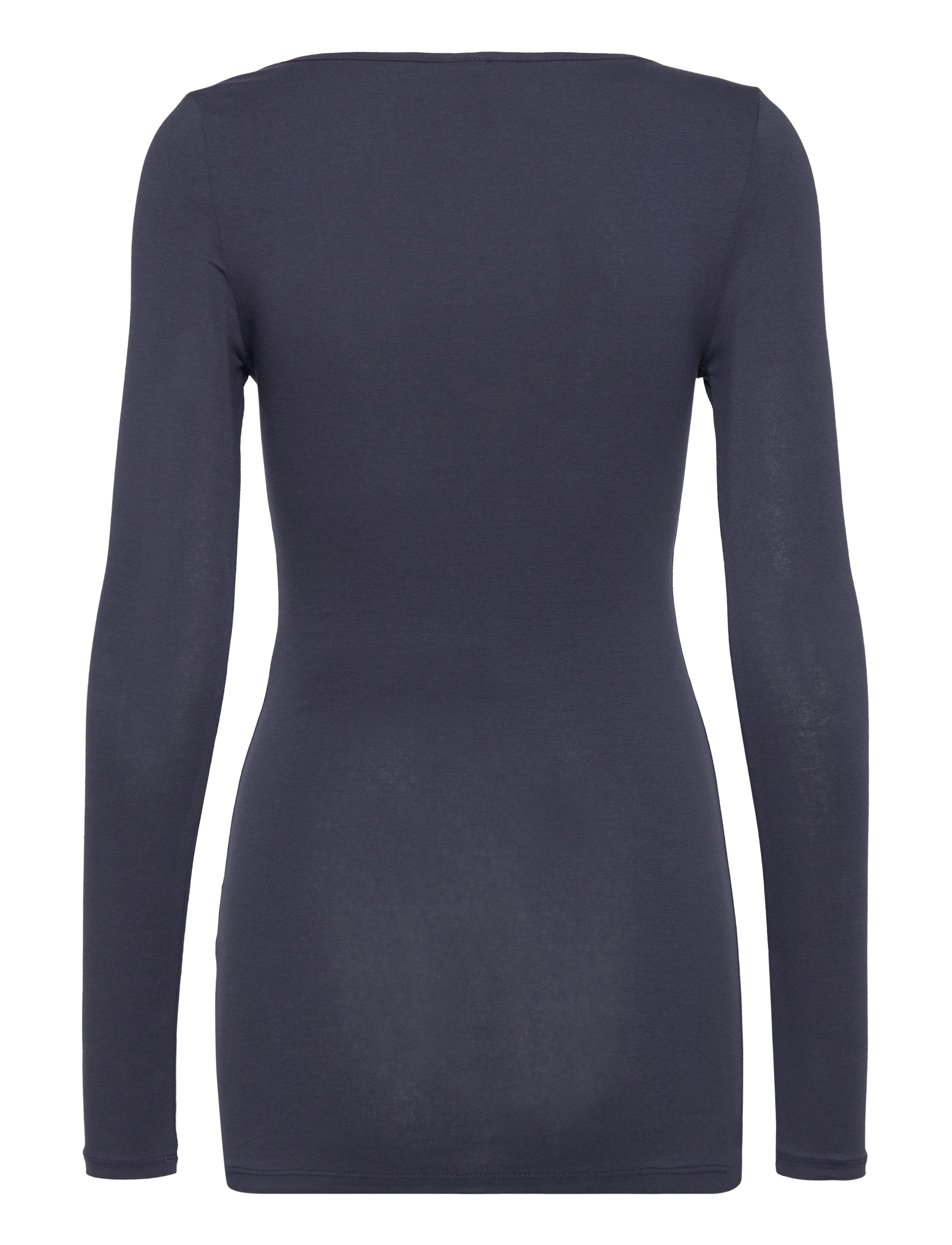 Vero Moda - VMMAXI MY LS SOFT LONG U-NECK  NOOS - langærmede toppe - black iris - 2