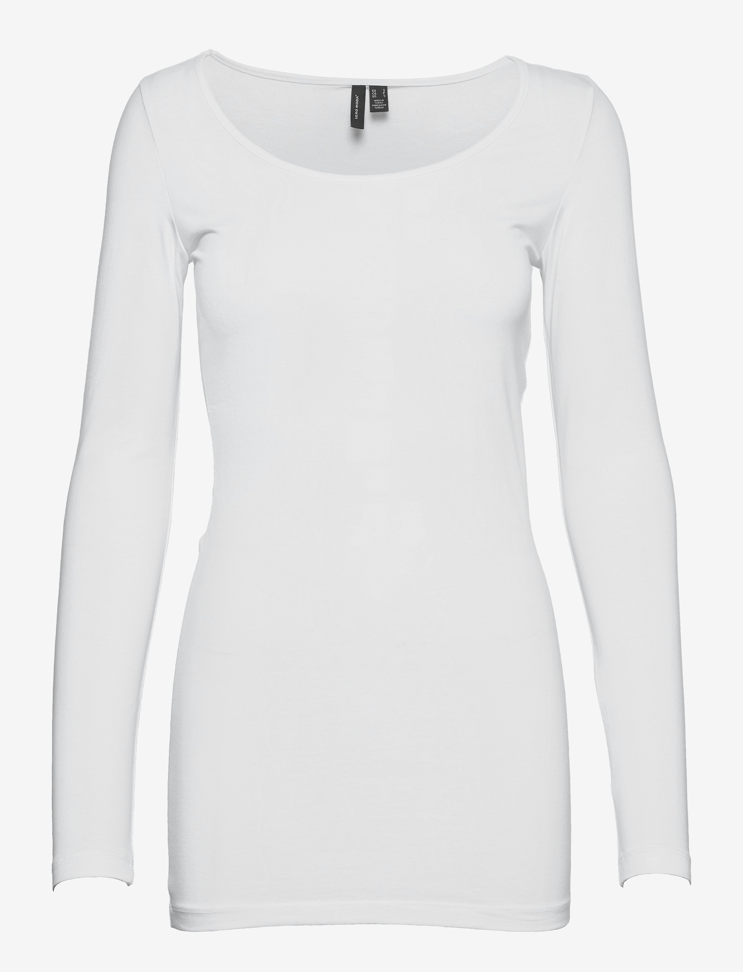 Vero Moda VMMAXI MY LS SOFT LONG U-NECK  NOOS - Transitional Layering - BRIGHT WHITE / white