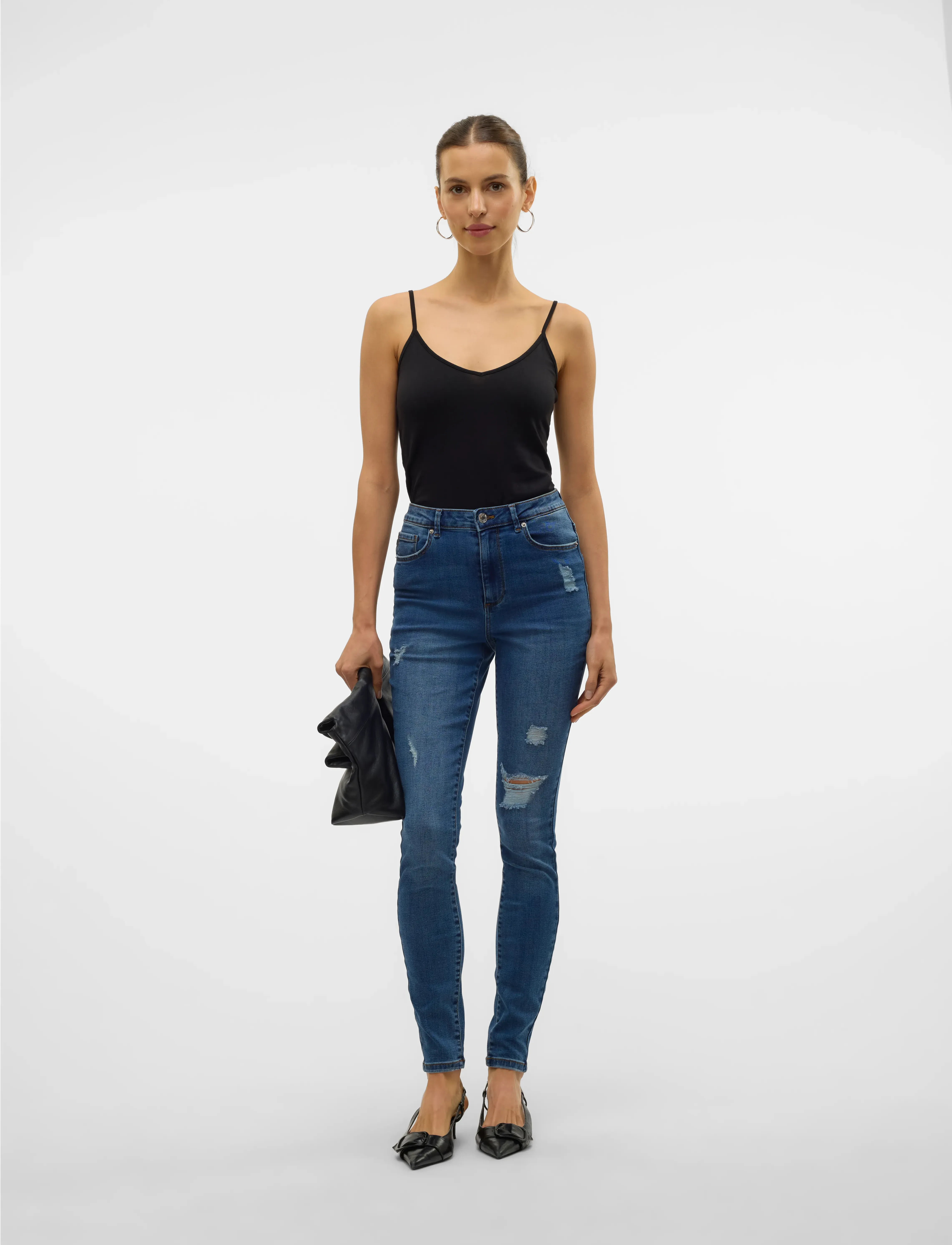 VERO MODA Vmmaxi My Soft V Singlet Jrs Noos linnen dam – bild 5