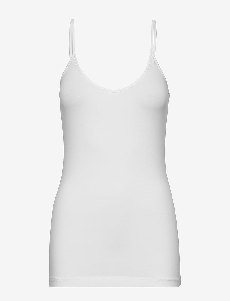 Vero Moda - VMMAXI MY SOFT V SINGLET JRS NOOS - linnen - bright white - 1