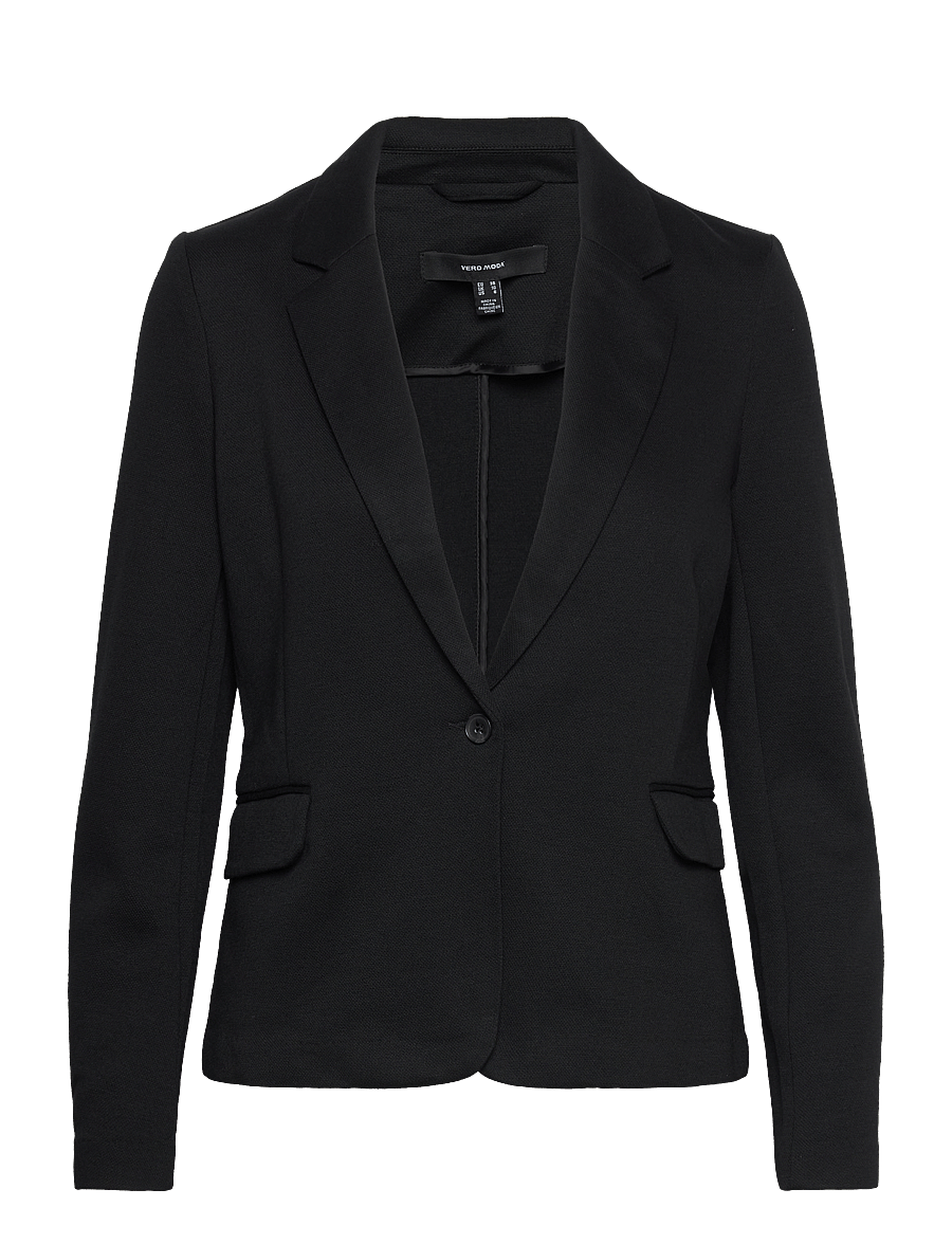 Vero Moda - VMJULIA LS BLAZER DNM - enkelknäppta kavajer - black - 1