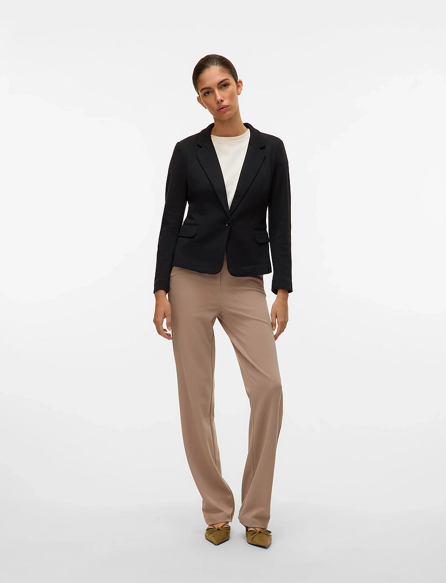 Vero Moda - VMJULIA LS BLAZER DNM - enkelknäppta kavajer - black - 4