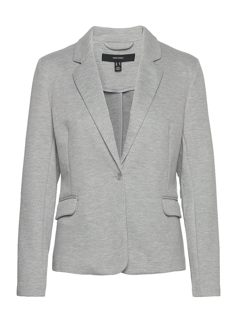 Vero Moda - VMJULIA LS BLAZER DNM - einreihige blazer - light grey melange - 1
