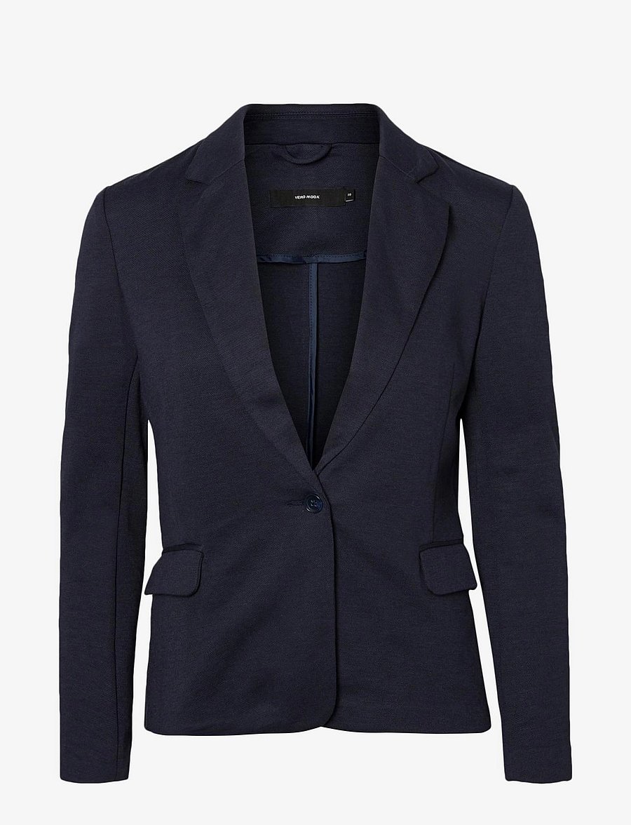 Vero Moda - VMJULIA LS BLAZER JRS NOOS - marynarki z pojedynczym zapięciem - total eclipse - 1