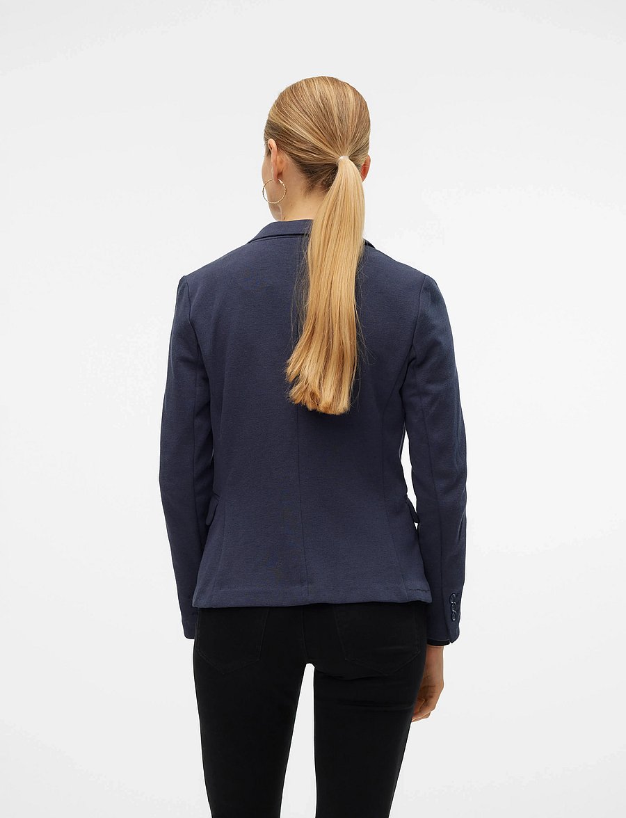 Vero Moda - VMJULIA LS BLAZER JRS NOOS - marynarki z pojedynczym zapięciem - total eclipse - 3
