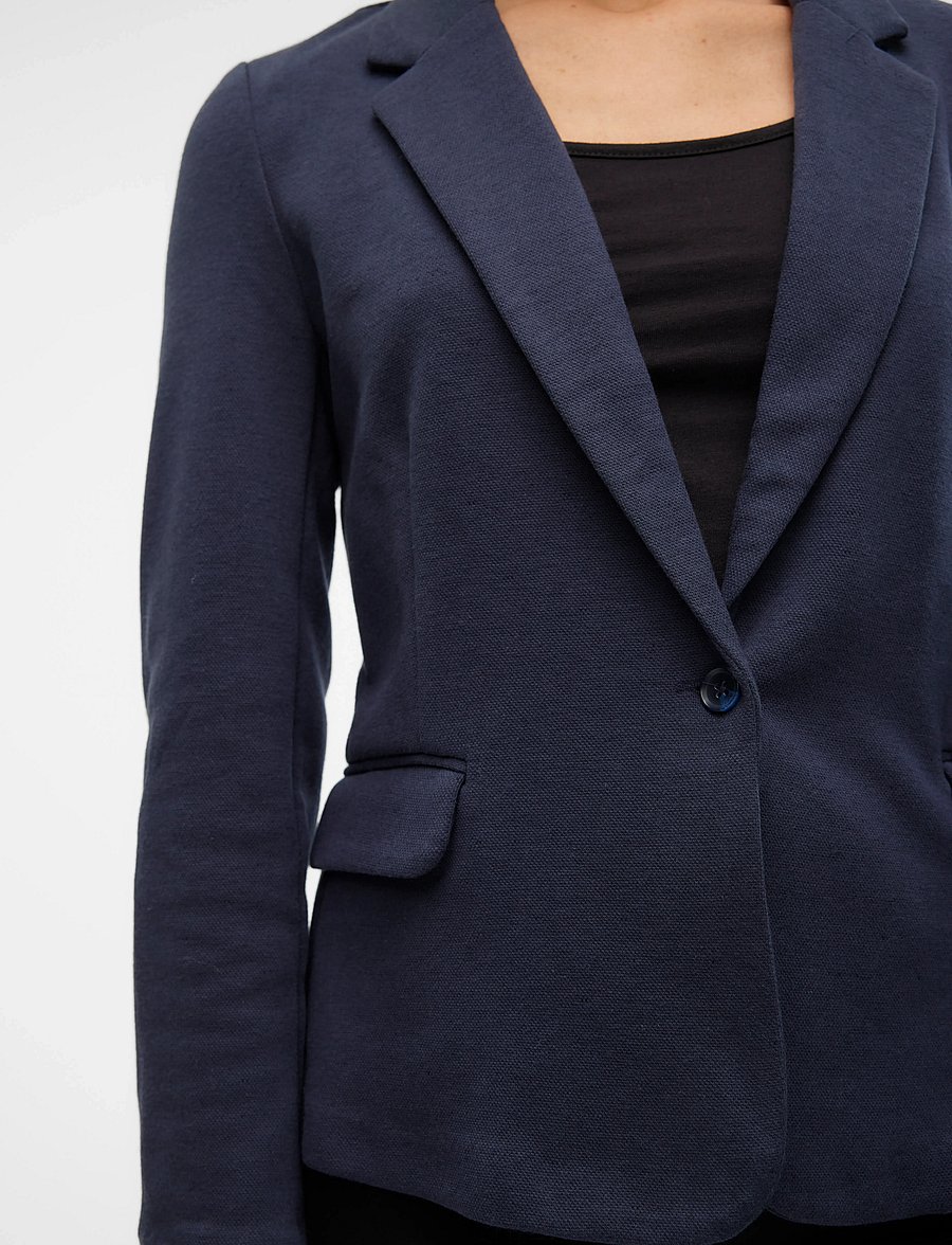 Vero Moda - VMJULIA LS BLAZER JRS NOOS - marynarki z pojedynczym zapięciem - total eclipse - 4