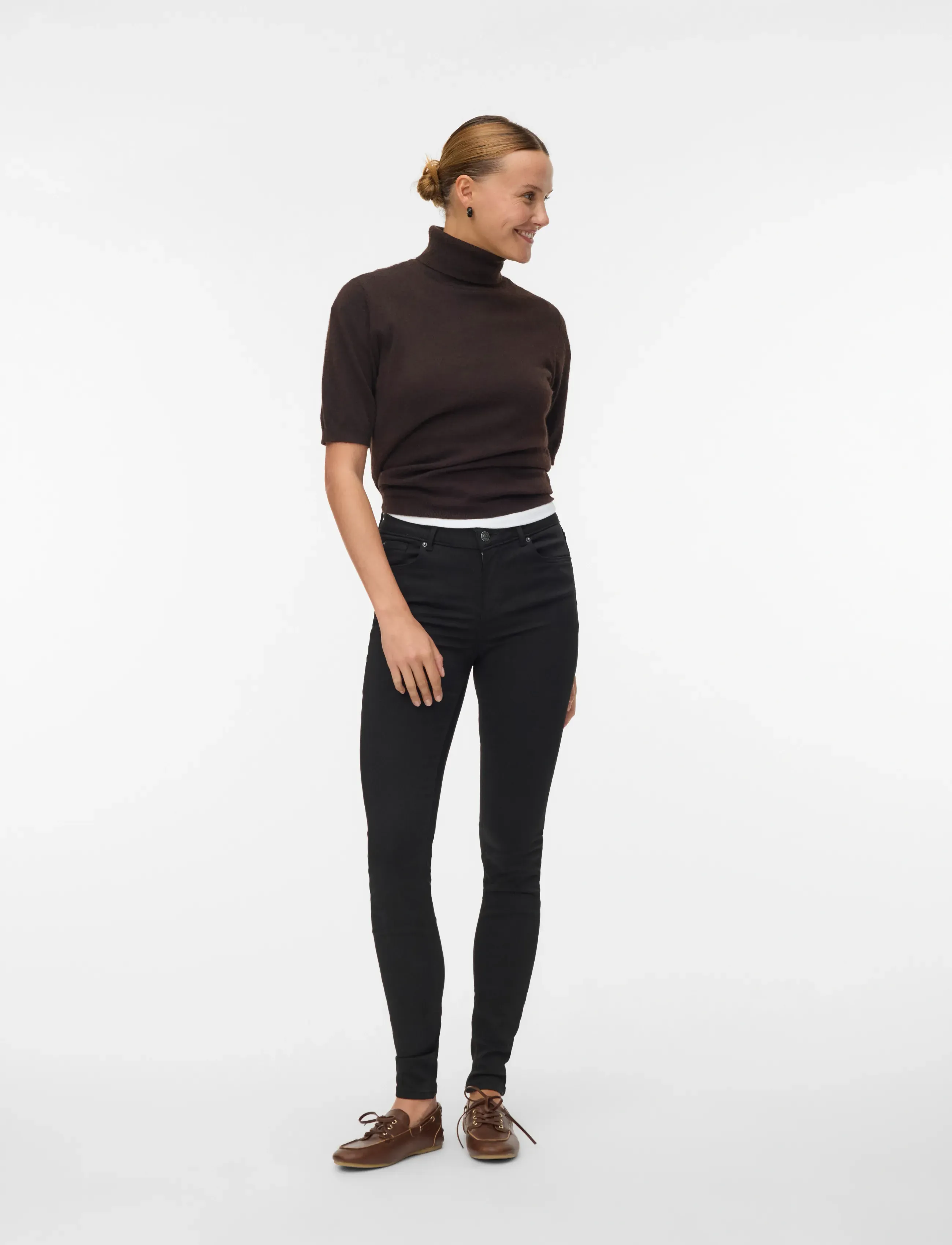 Vero Moda Vmlux Nw Super S Jeans Ba037 Ga Noos, M x 30, Black, Jeans > Skinny, Dame