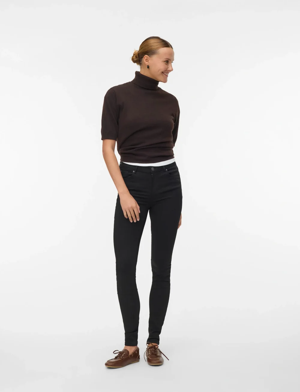 Vero Moda - VMLUX NW SUPER S JEANS BA037 GA NOOS - skinny jeans - black - 0