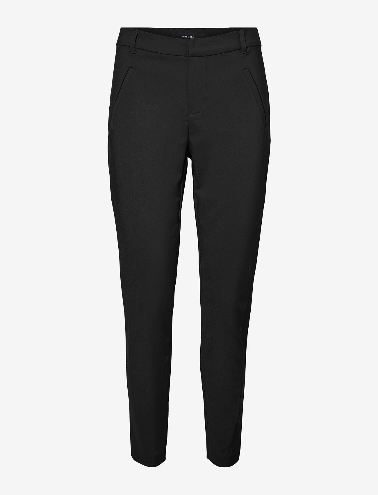 Vero Moda - VMVICTORIA NW ANTIFIT ANKLE PANT NOOS - slim fit trousers - black - 1