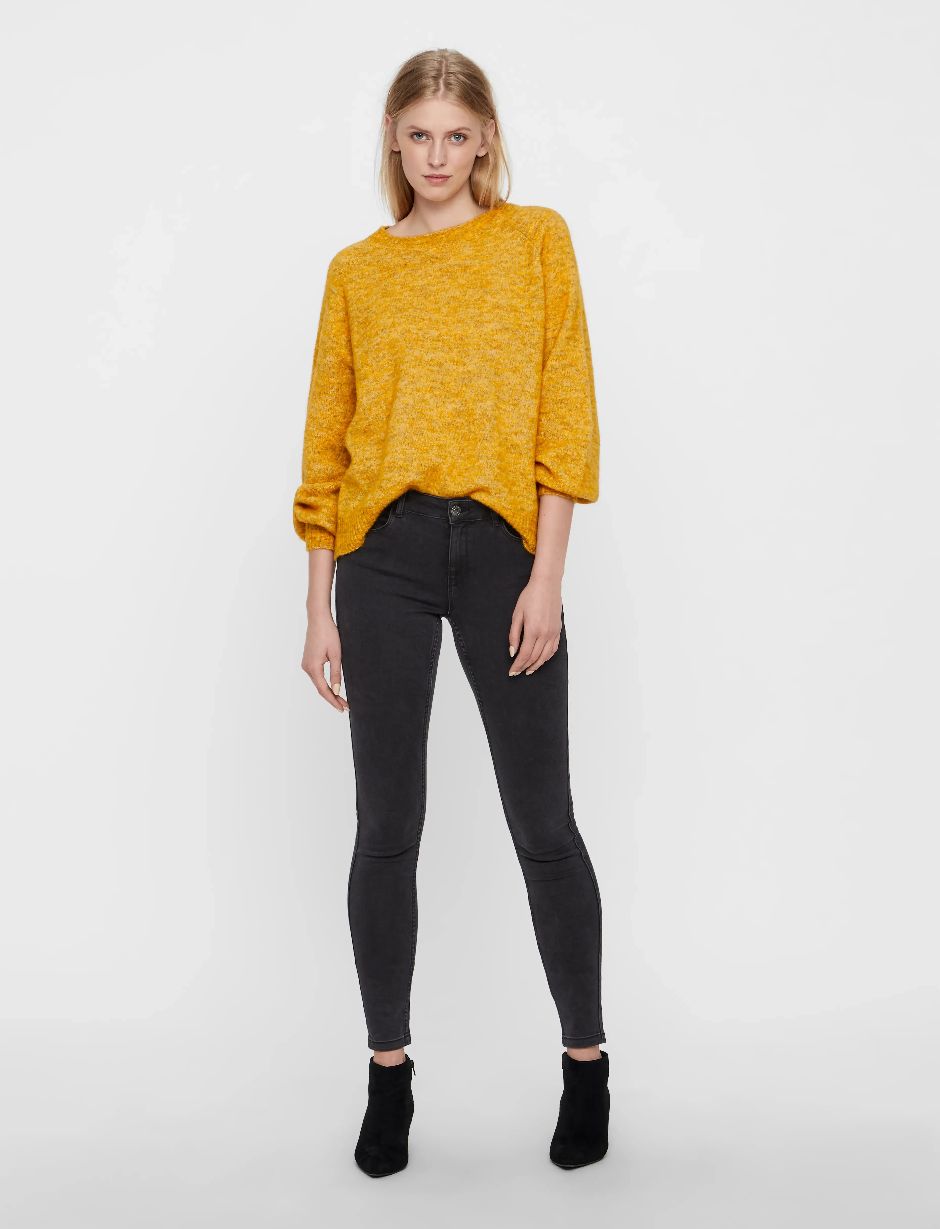 Vero Moda - VMSEVEN NW S SHAPE UP JEANS VI501 NOOS - skinny jeans - dark grey denim - 5