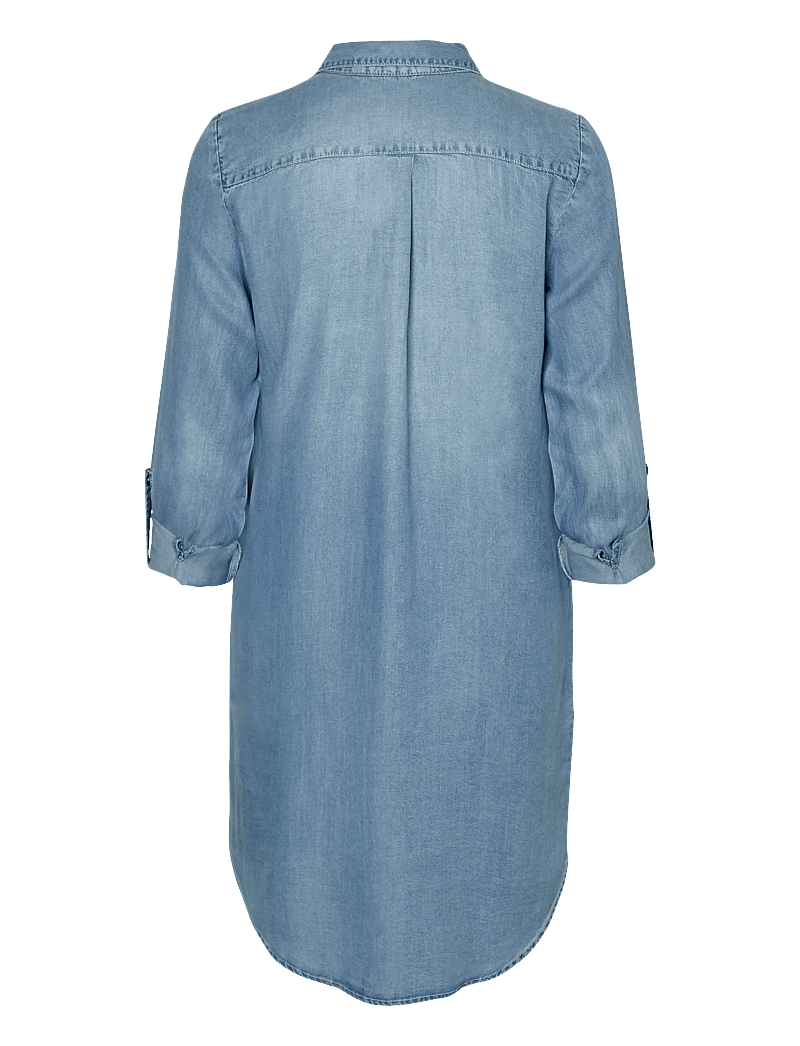 Vero Moda - VMSIGGA LS SHORT DRESS LT BL GA NOOS - teksakleidid - light blue denim - 2
