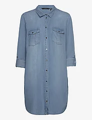 Vero Moda - VMSIGGA LS SHORT DRESS LT BL GA NOOS - shirt dresses - light blue denim - 2