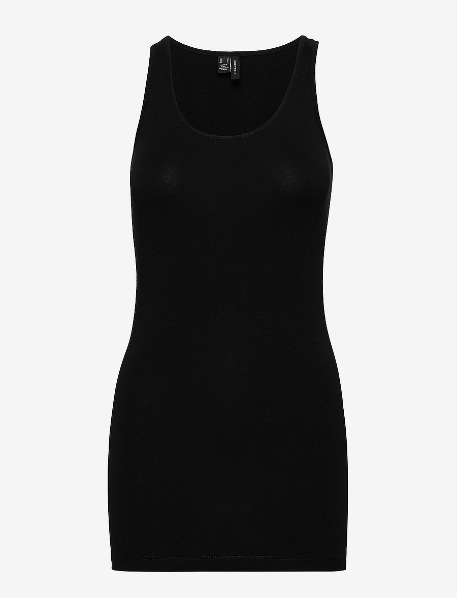 Vero Moda - VMMAXI MY SOFT LONG TANK TOP NOOS - linnen - black - 1