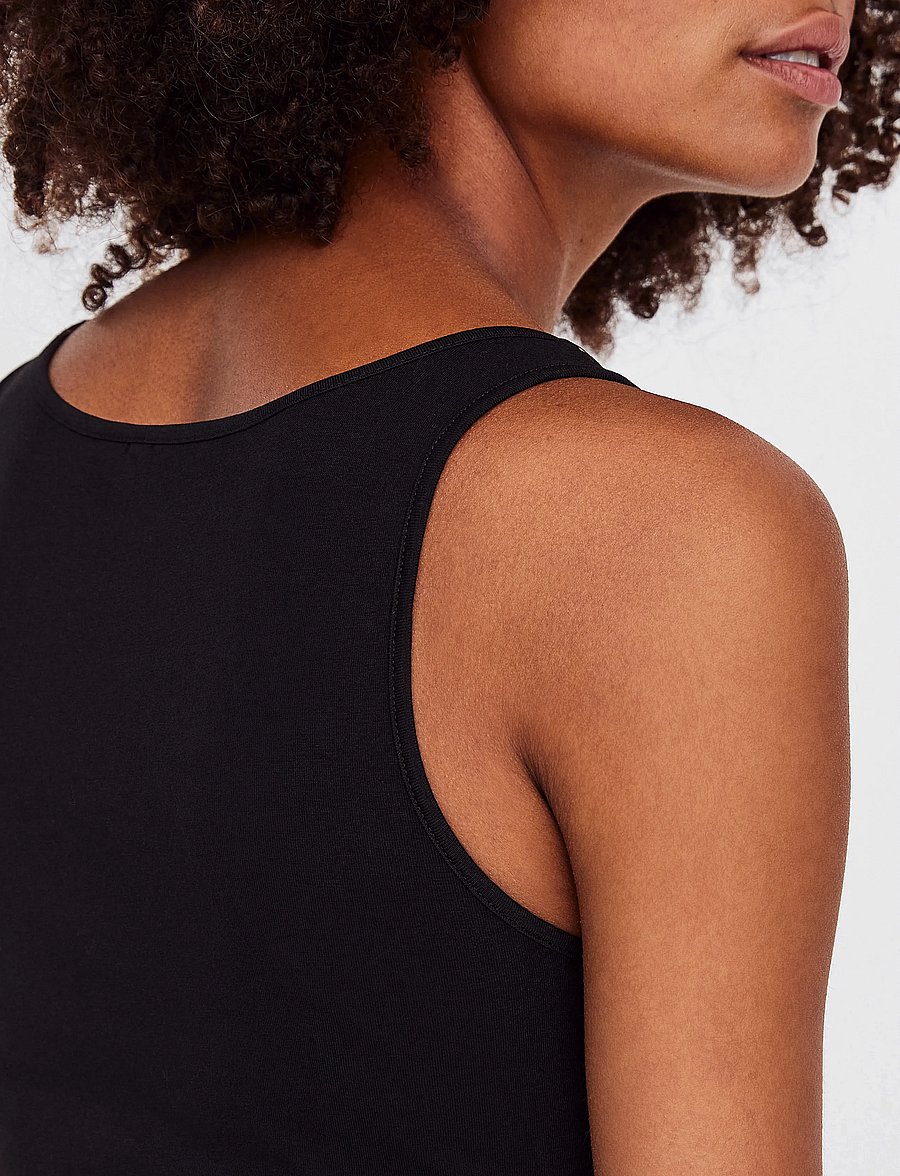 Vero Moda - VMMAXI MY SOFT LONG TANK TOP NOOS - linnen - black - 0
