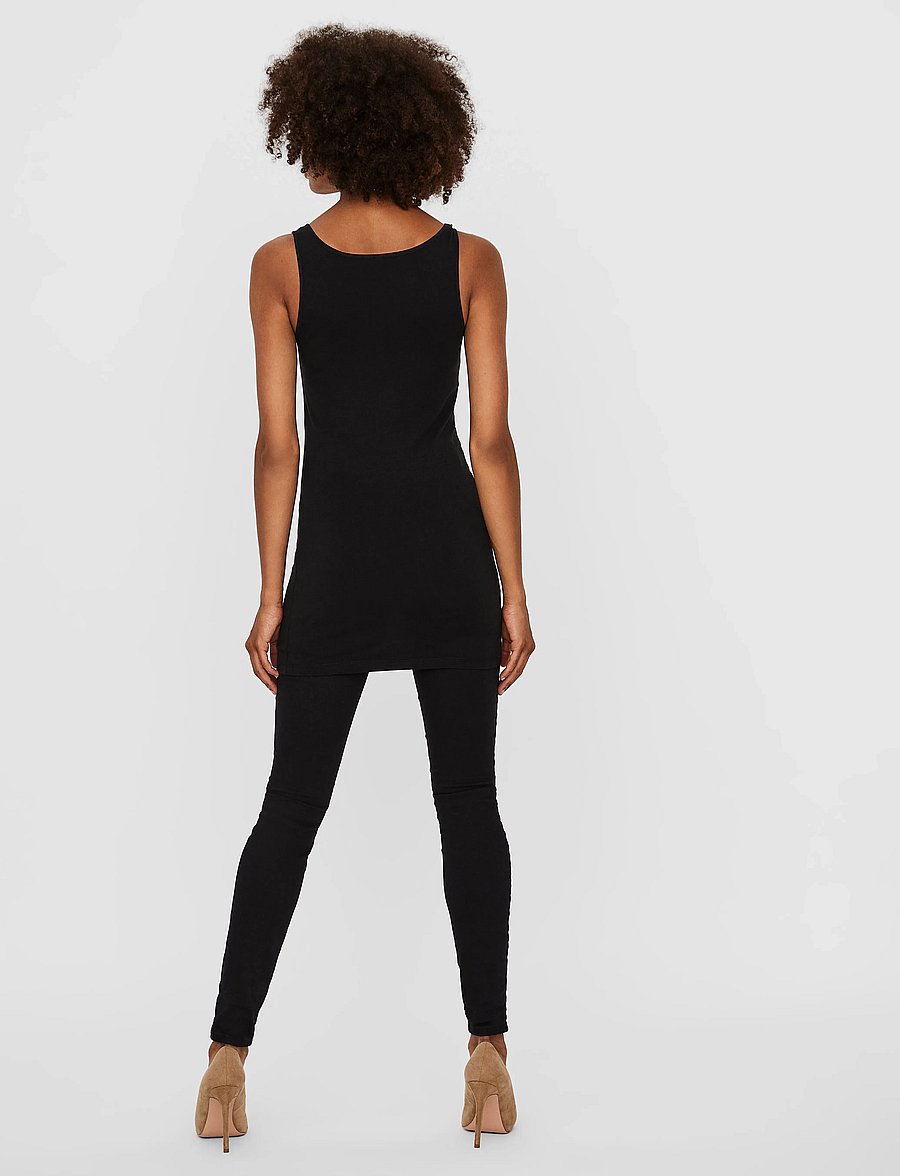 Vero Moda - VMMAXI MY SOFT LONG TANK TOP NOOS - linnen - black - 3
