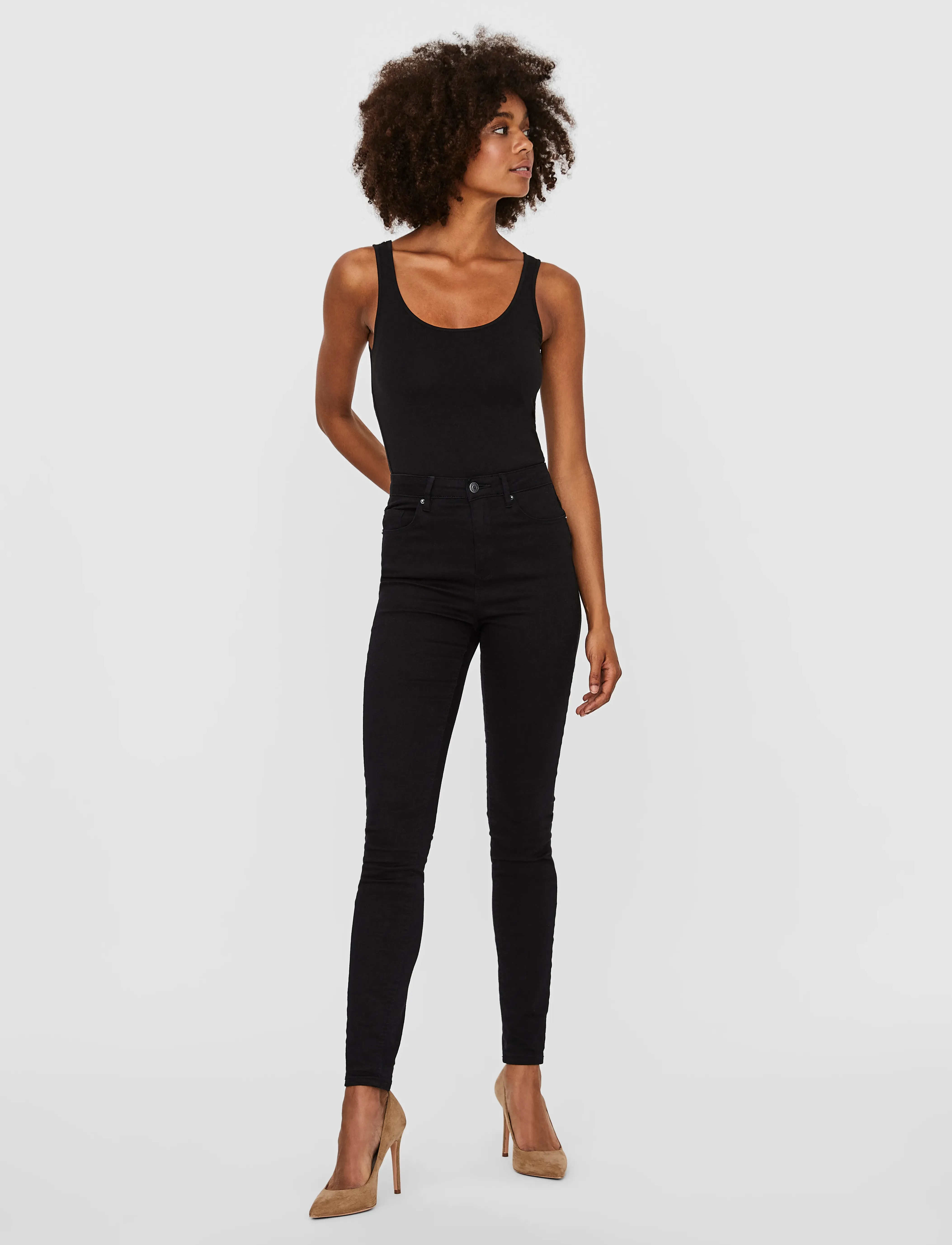 Vero Moda - VMMAXI MY SOFT LONG TANK TOP NOOS - topid ja varrukateta alussärgid - black - 5