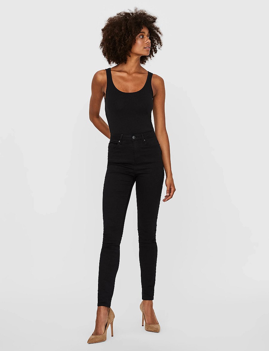 Vero Moda - VMMAXI MY SOFT LONG TANK TOP NOOS - linnen - black - 5