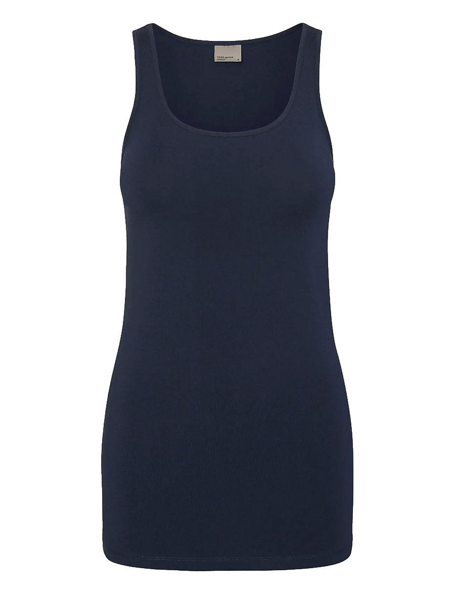 Vero Moda - VMMAXI MY SOFT LONG TANK TOP NOOS - tanktops - black iris - 1