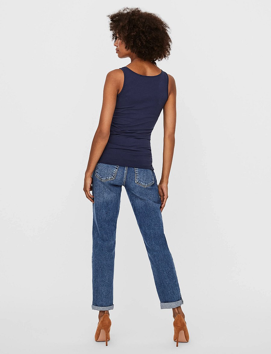 Vero Moda - VMMAXI MY SOFT LONG TANK TOP NOOS - tanktops - black iris - 3