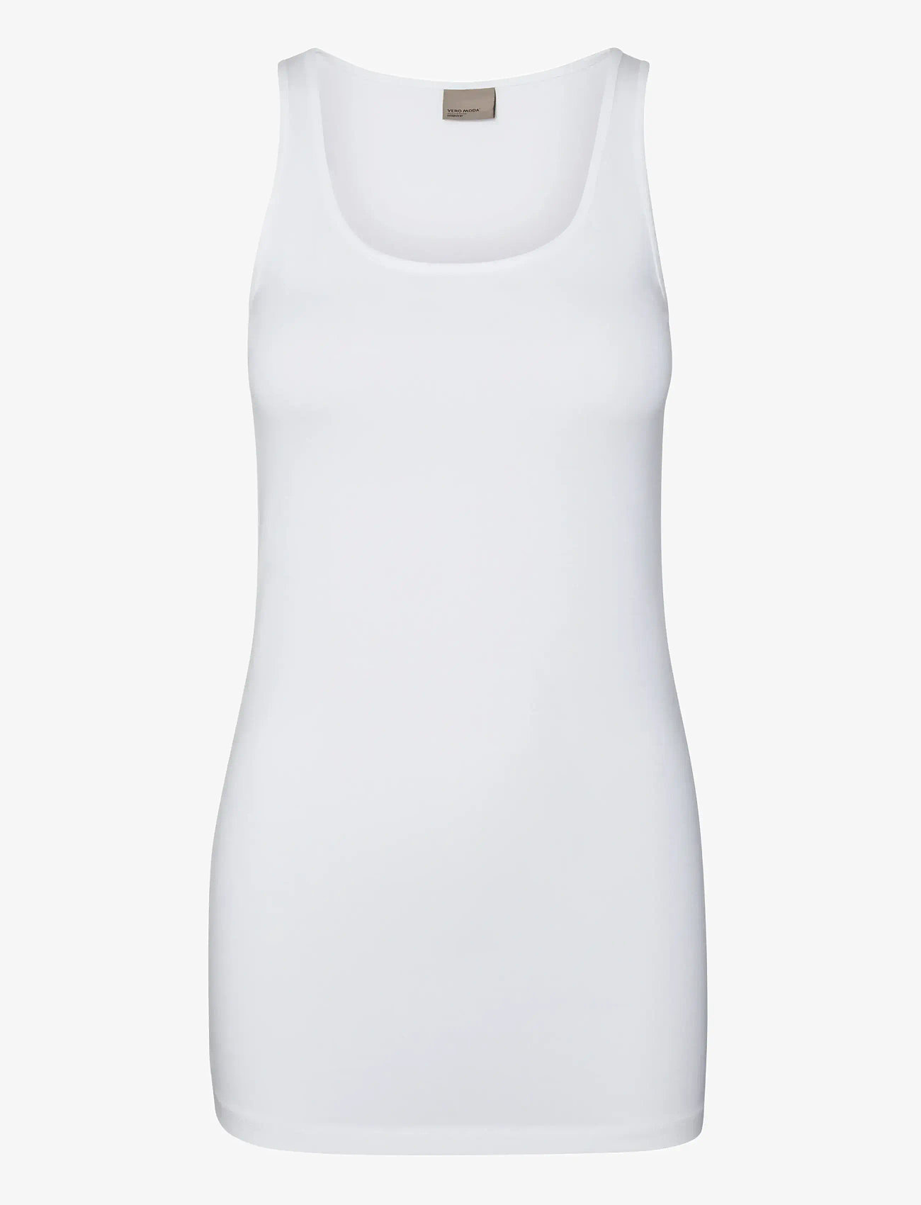 Vero Moda - VMMAXI MY SOFT LONG TANK TOP NOOS - sleeveless tops - bright white - 1