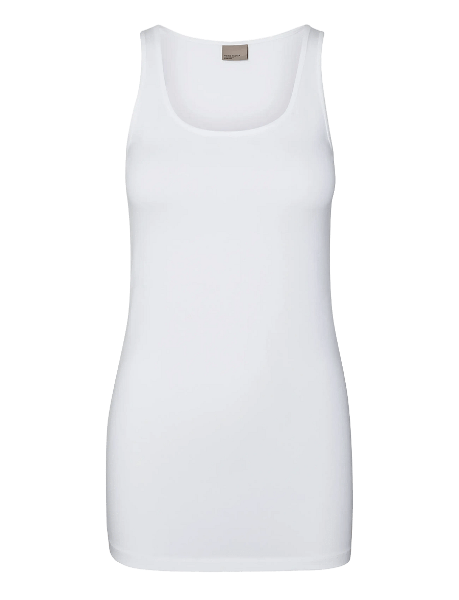 Vero Moda - VMMAXI MY SOFT LONG TANK TOP NOOS - tanktops - bright white - 1