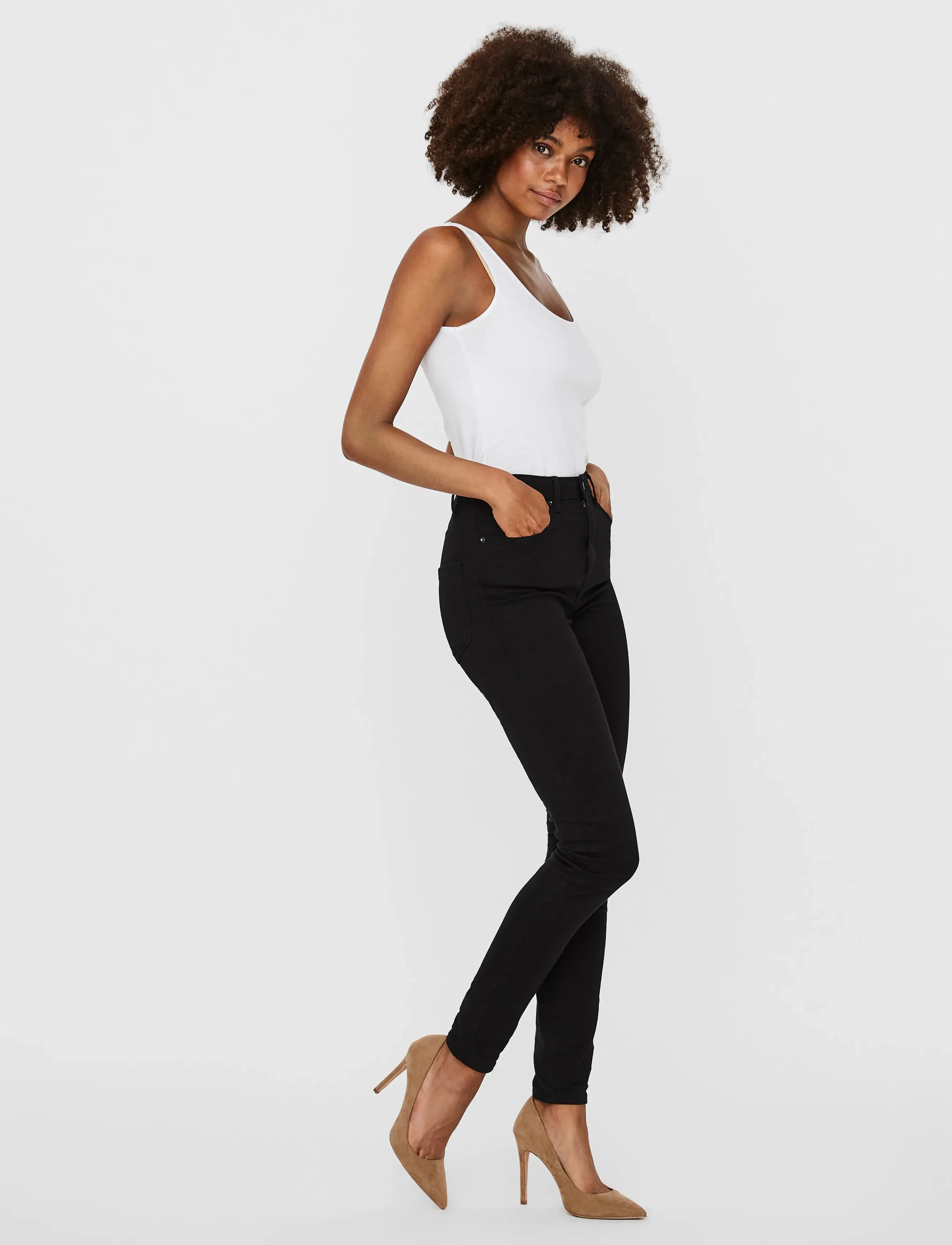 Vero Moda - VMMAXI MY SOFT LONG TANK TOP NOOS - tanktops - bright white - 4