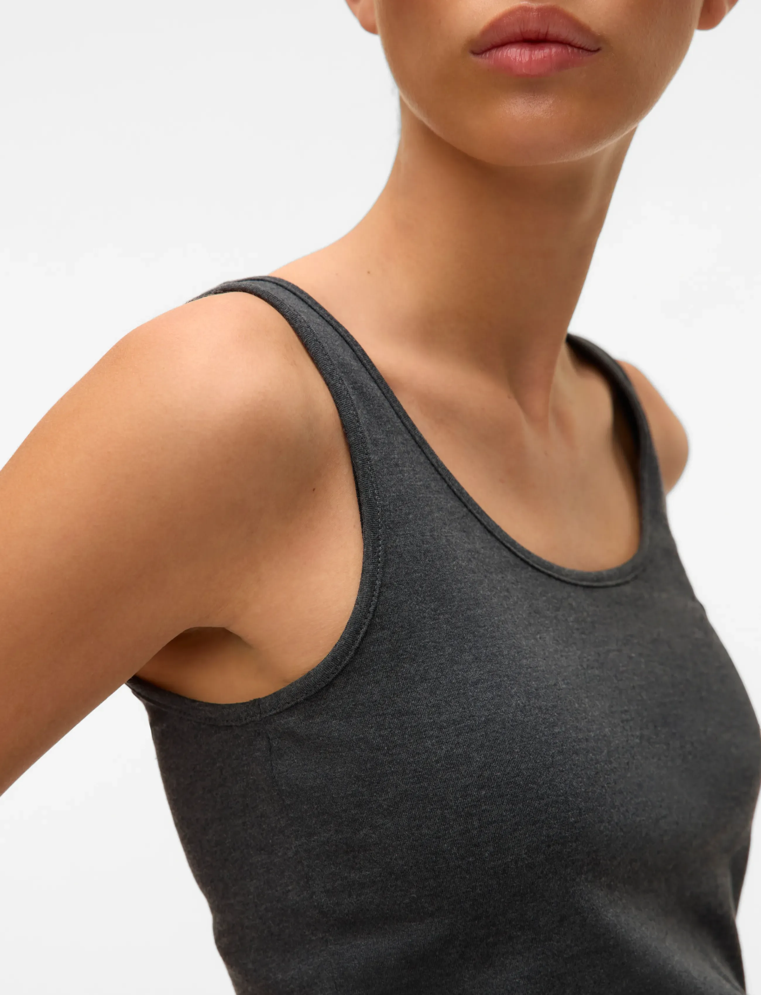 VERO MODA Vmmaxi My Soft Long Tank Top Noos linnen dam – bild 5
