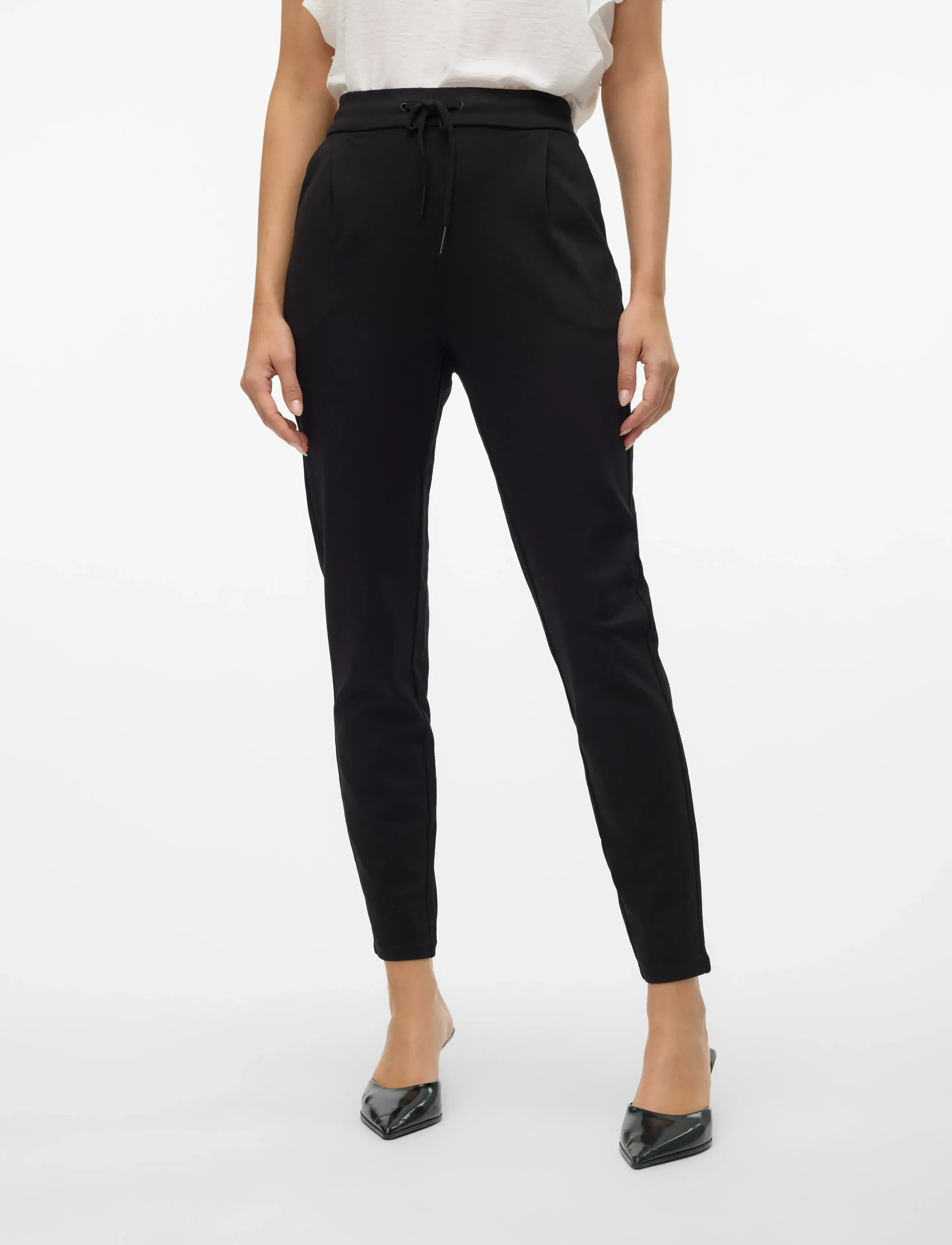 Vero Moda Vmeva Mw Loose String Pant Noos, M x 32, Trousers, Schwarz - Joggers, Frauen