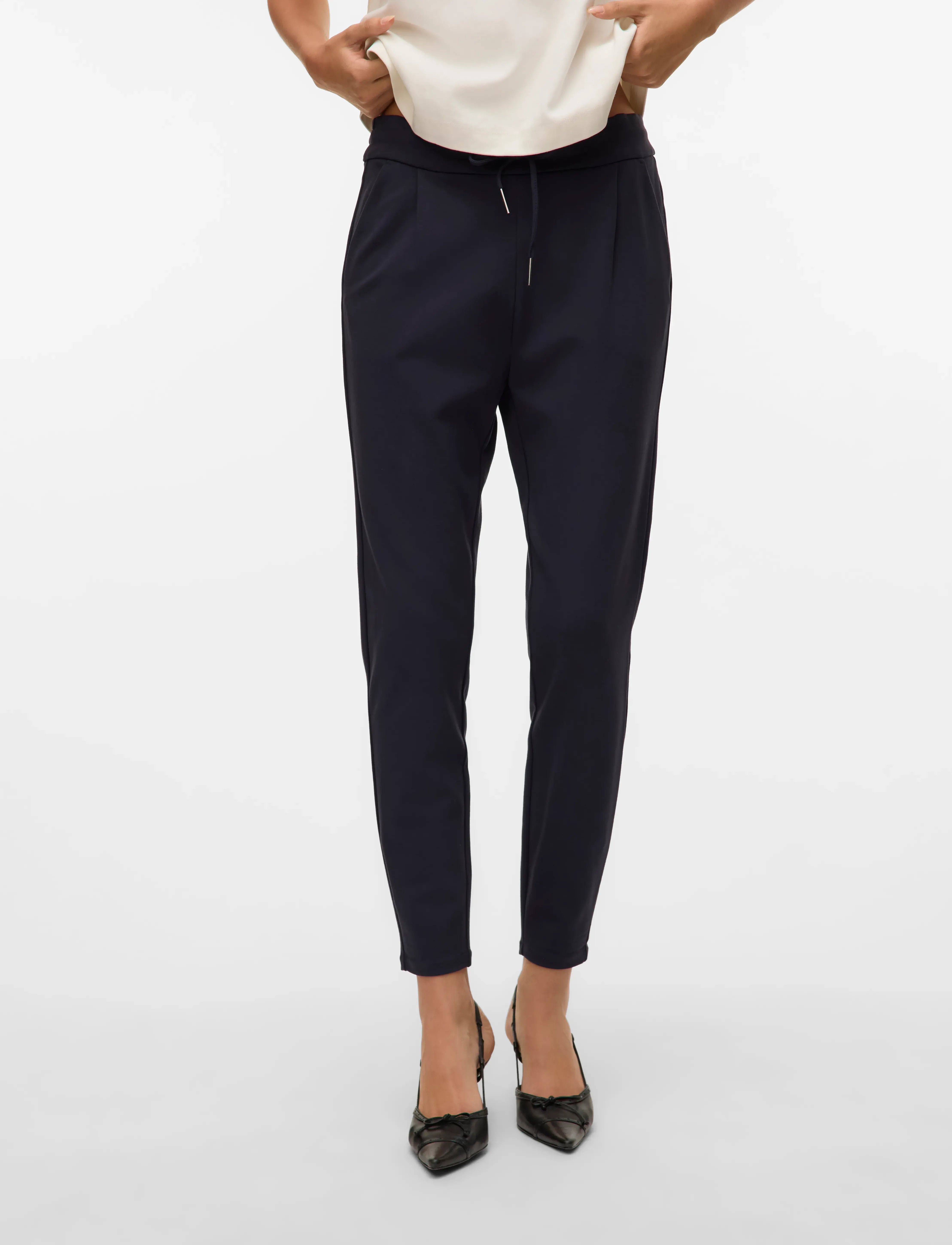 Vero Moda Vmeva Mw Loose String Pant Noos, XXL x 32, Trousers, Marineblau - Joggers, Frauen