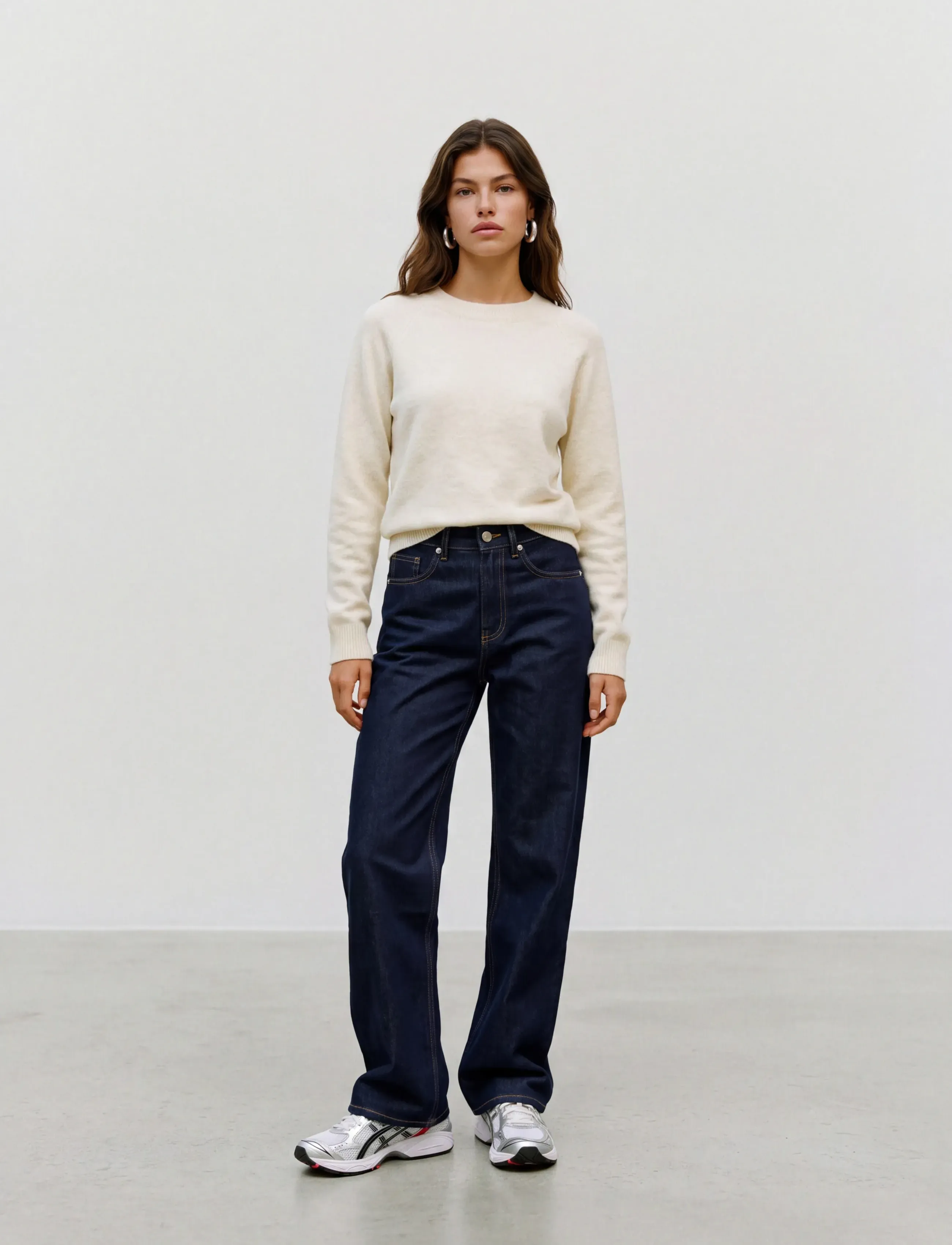 Vero Moda - VMDOFFY LS O-NECK BLOUSE GA NOOS - striktrøjer - birch - 0