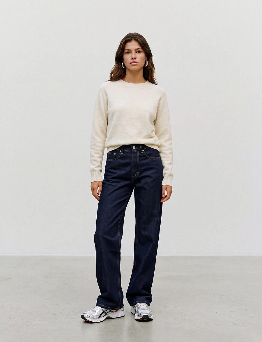 Vero Moda - VMDOFFY LS O-NECK BLOUSE GA NOOS - striktrøjer - birch - 0