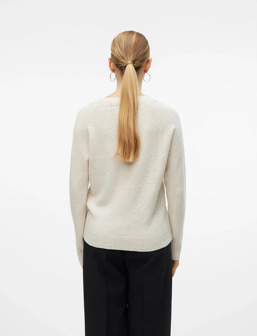 Vero Moda - VMDOFFY LS O-NECK BLOUSE GA NOOS - pullover - birch - 3