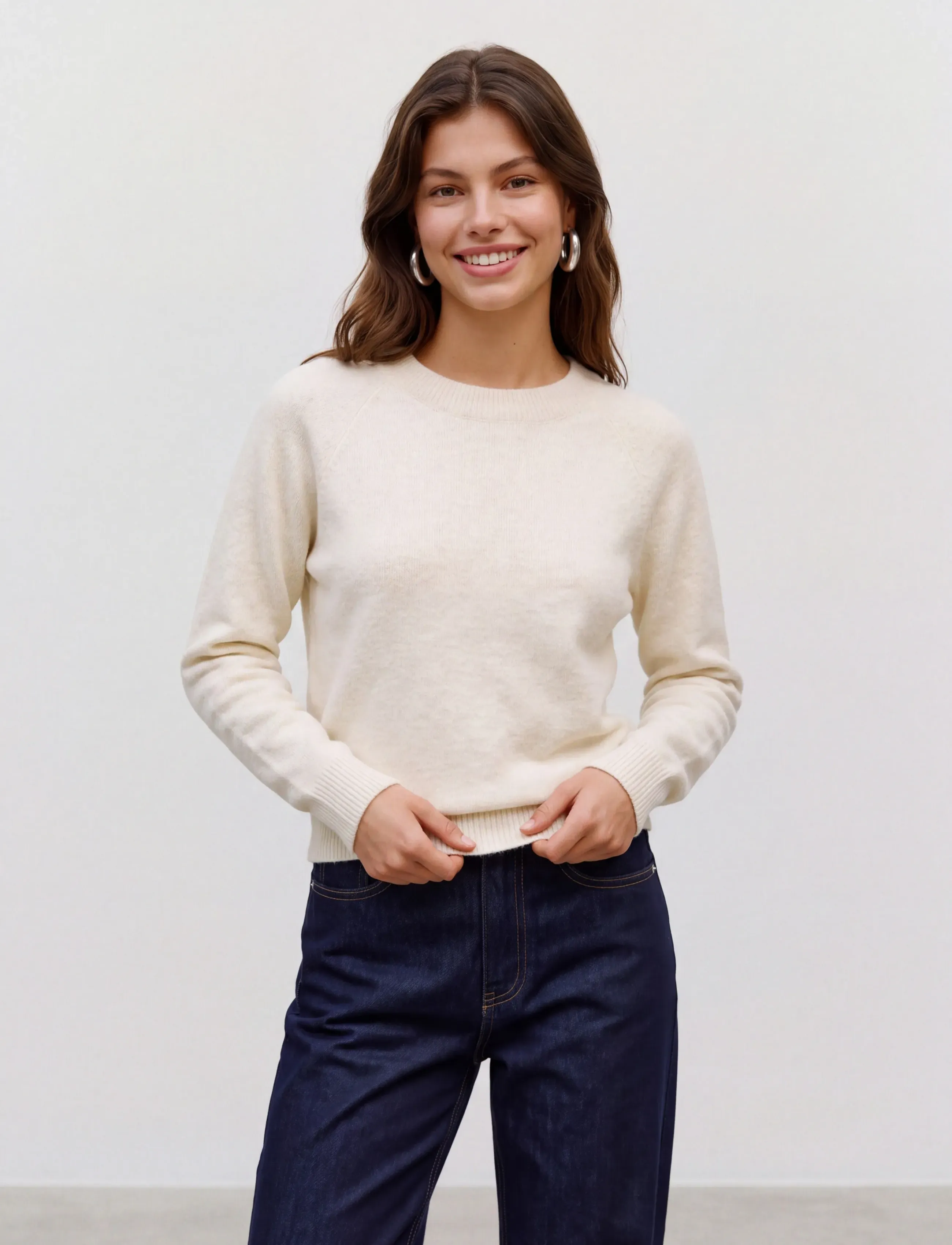 Vero Moda - VMDOFFY LS O-NECK BLOUSE GA NOOS - striktrøjer - birch - 5