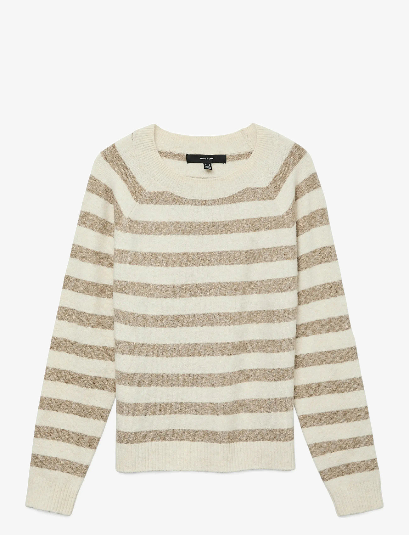 Vero Moda - VMDOFFY LS O-NECK BLOUSE GA NOOS - striktrøjer - birch - 1