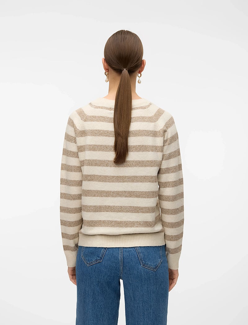 Vero Moda - VMDOFFY LS O-NECK BLOUSE GA NOOS - striktrøjer - birch - 2