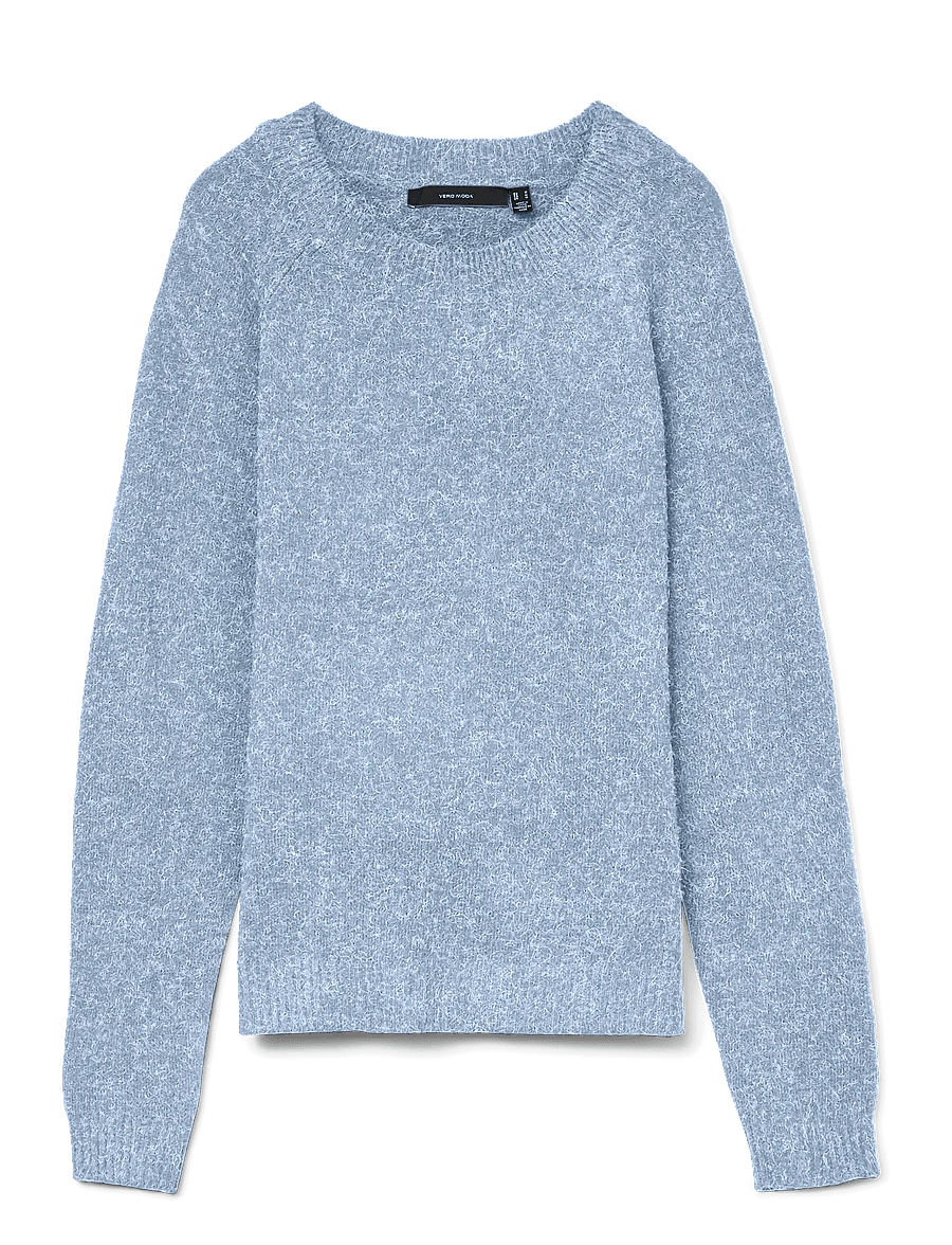 Vero Moda - VMDOFFY LS O-NECK BLOUSE GA NOOS - sviitrid - cashmere blue - 1