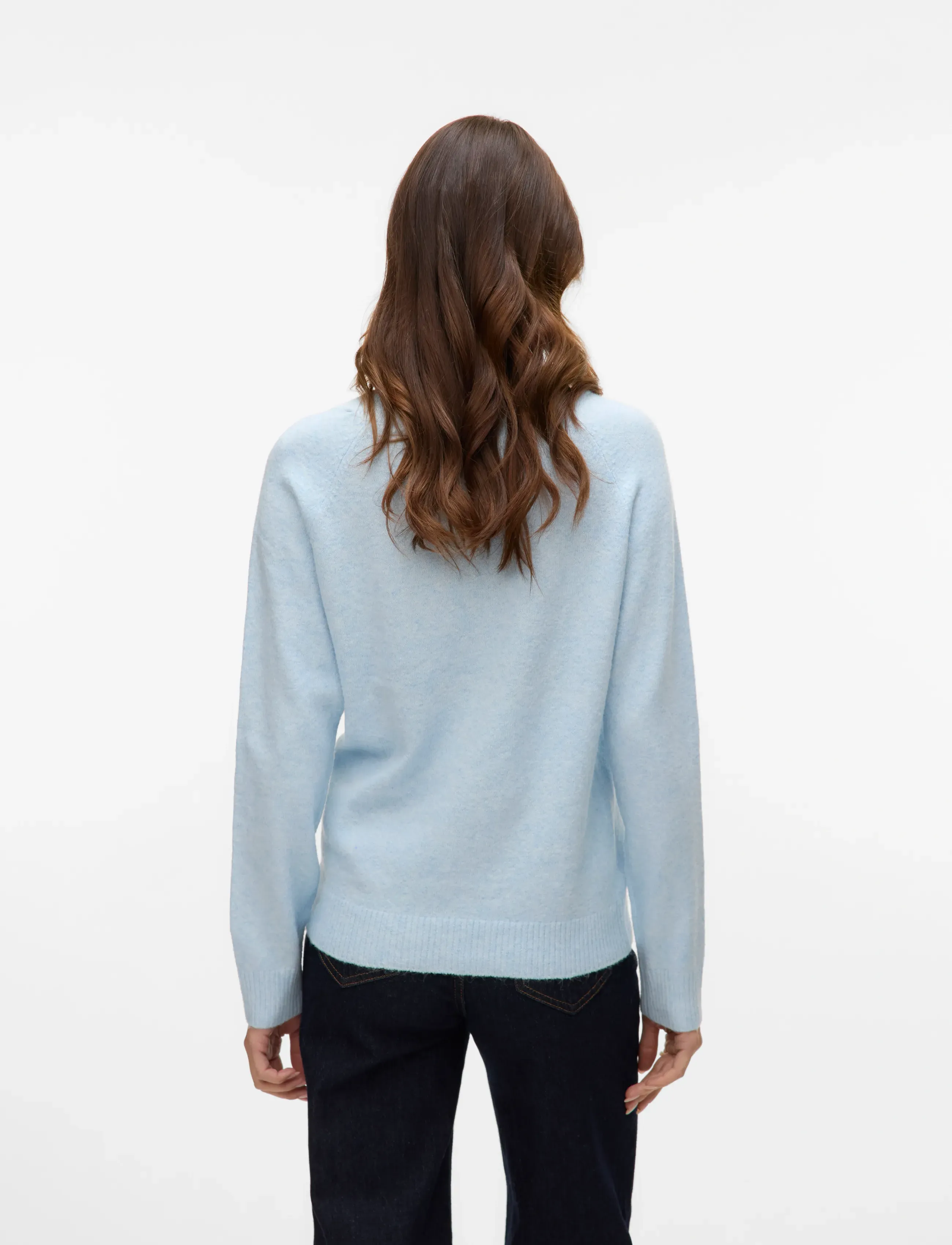 Vero Moda - VMDOFFY LS O-NECK BLOUSE GA NOOS - jumpers - cashmere blue - 2