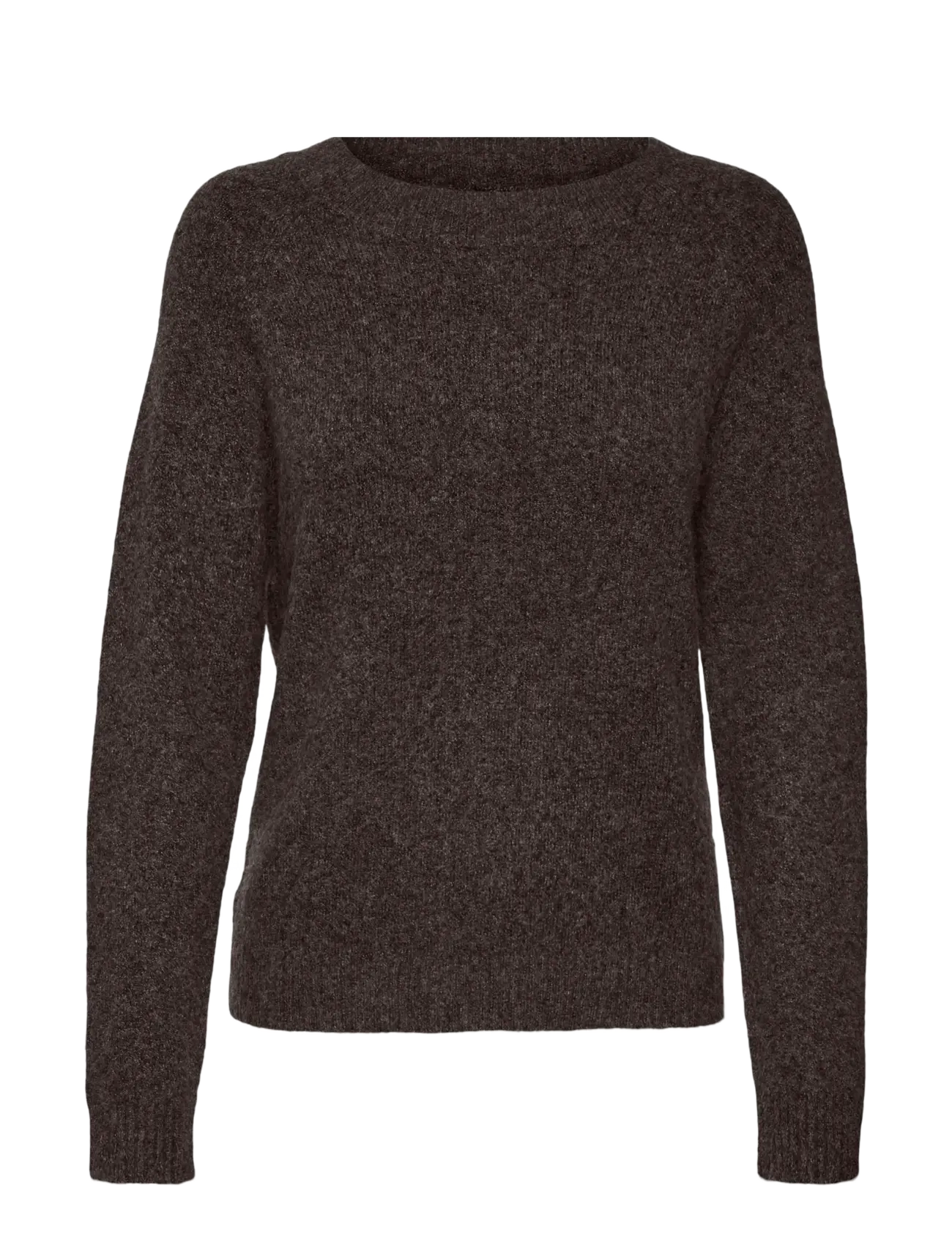 Vero Moda VMDOFFY LS O-NECK BLOUSE GA NOOS - Strickmode - CHOCOLATE TORTE / brown