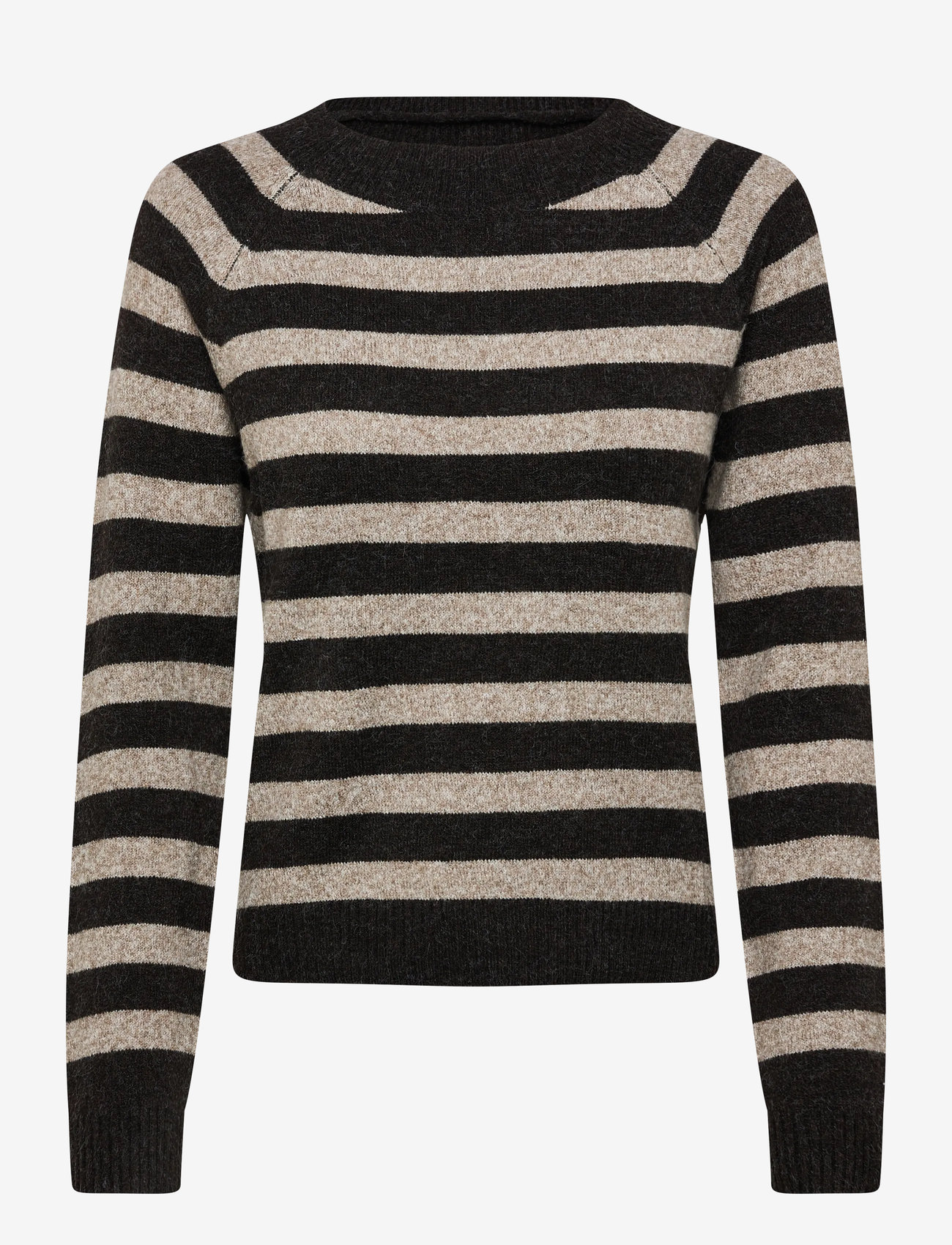 Vero Moda - VMDOFFY LS O-NECK BLOUSE GA NOOS - striktrøjer - chocolate torte - 1