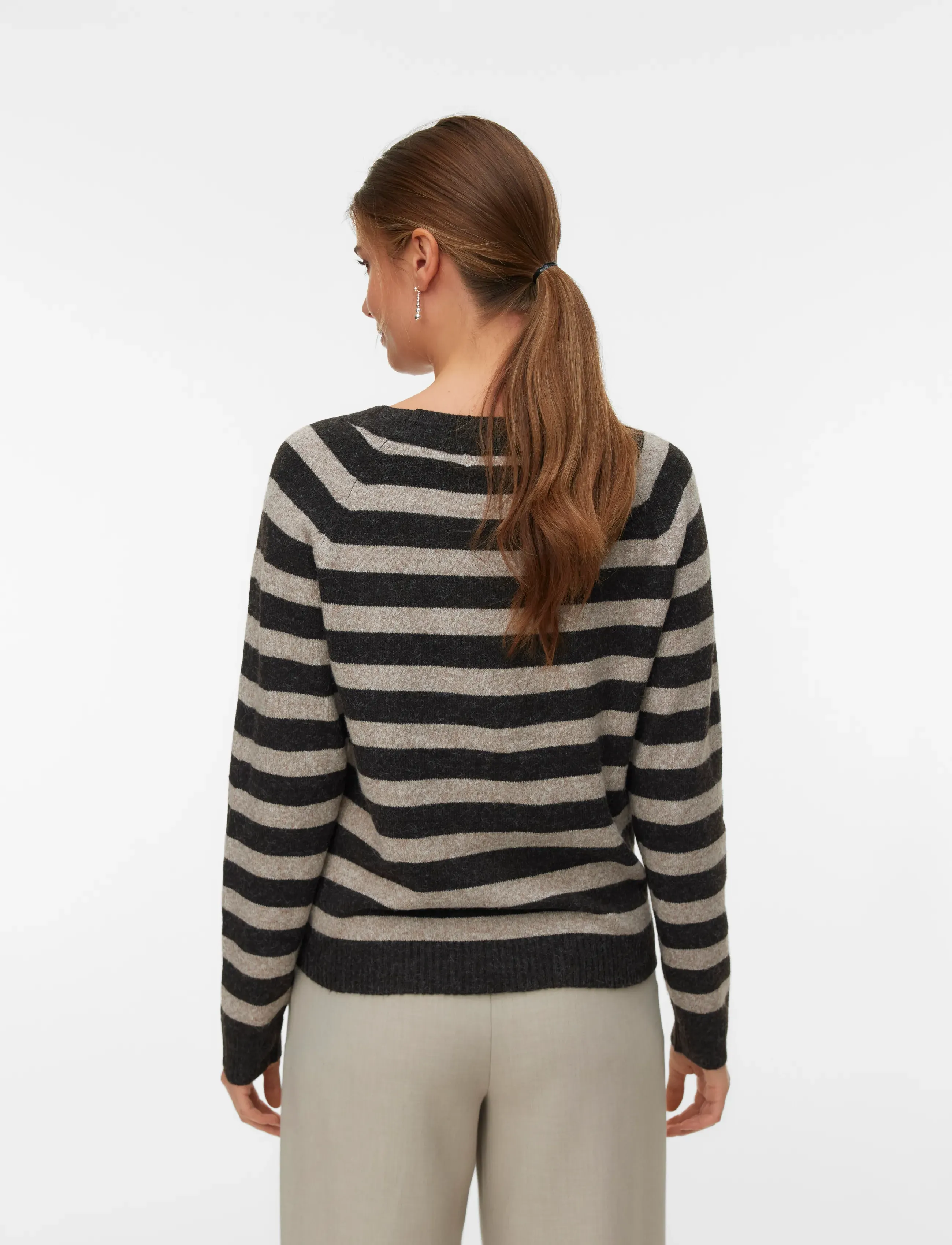 Vero Moda - VMDOFFY LS O-NECK BLOUSE GA NOOS - jumpers - chocolate torte - 3